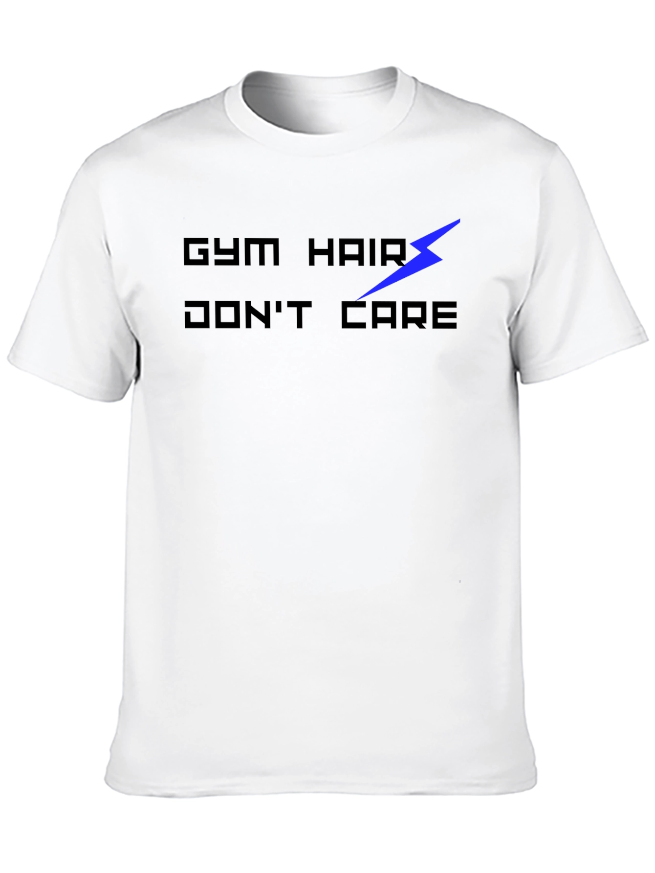 Gym Hair Dont Care Black Graphic Tee