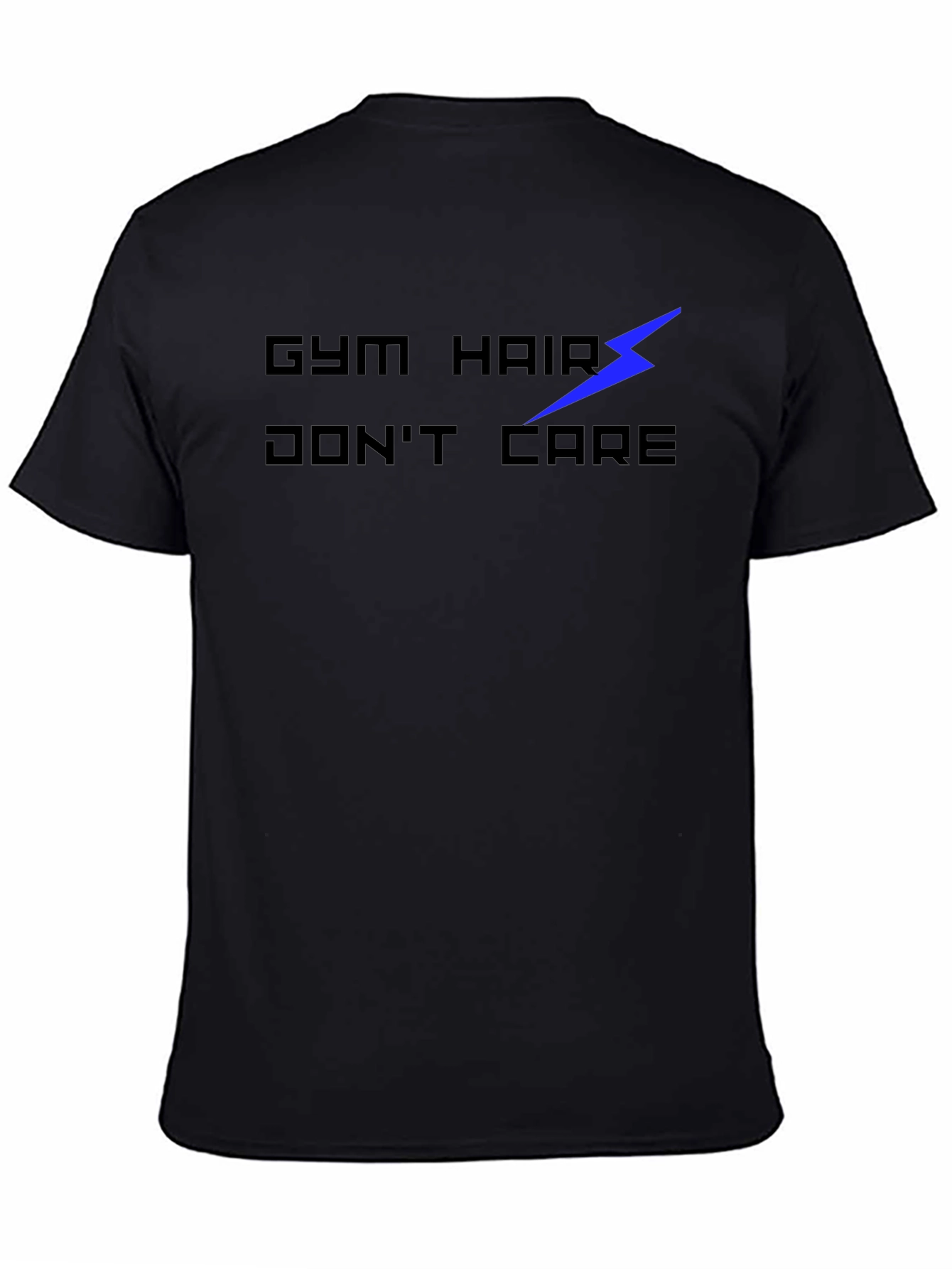 Gym Hair Dont Care Black Graphic Tee