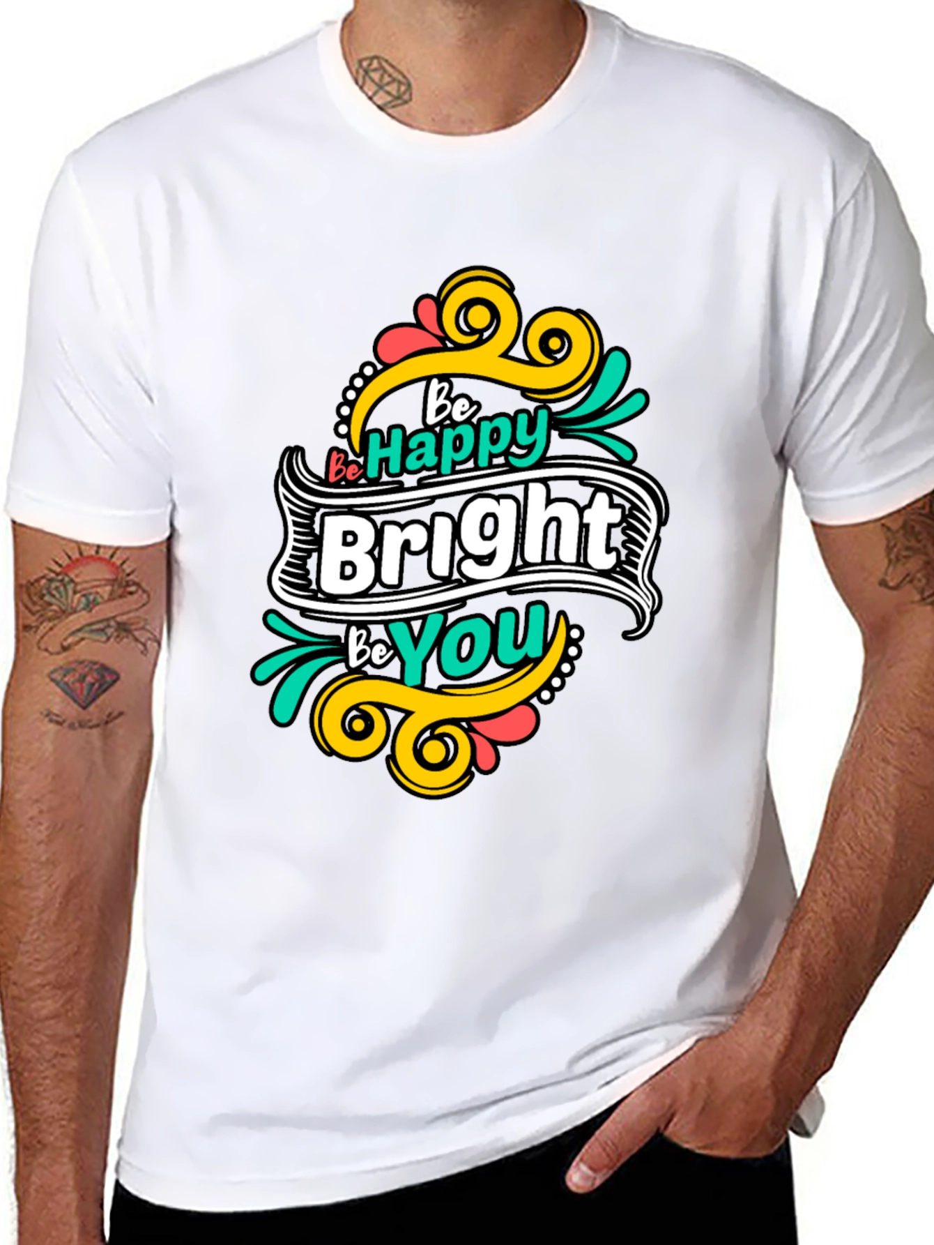 Be Happy Bright Be You Graphic Tee