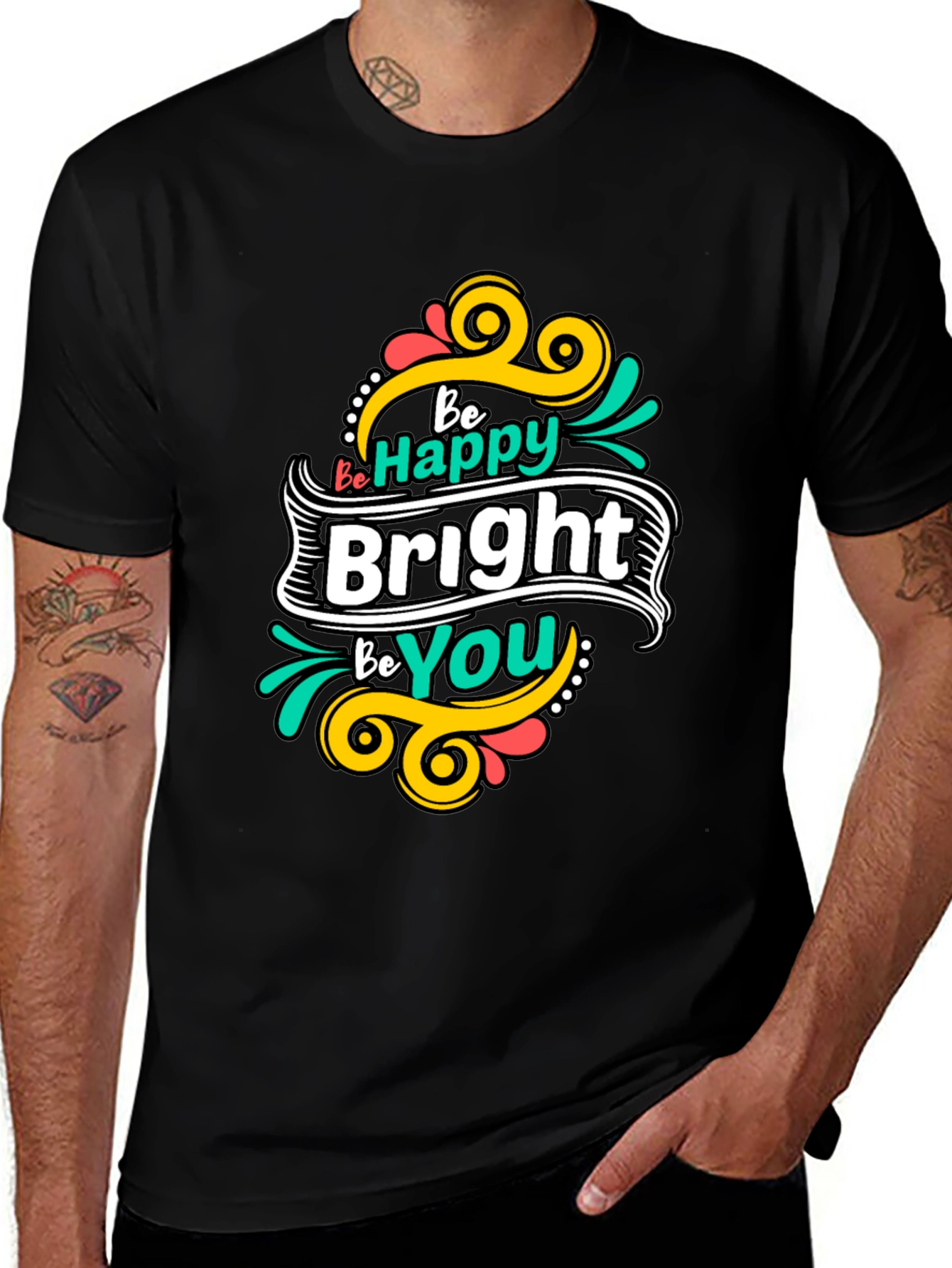 Be Happy Bright Be You Graphic Tee