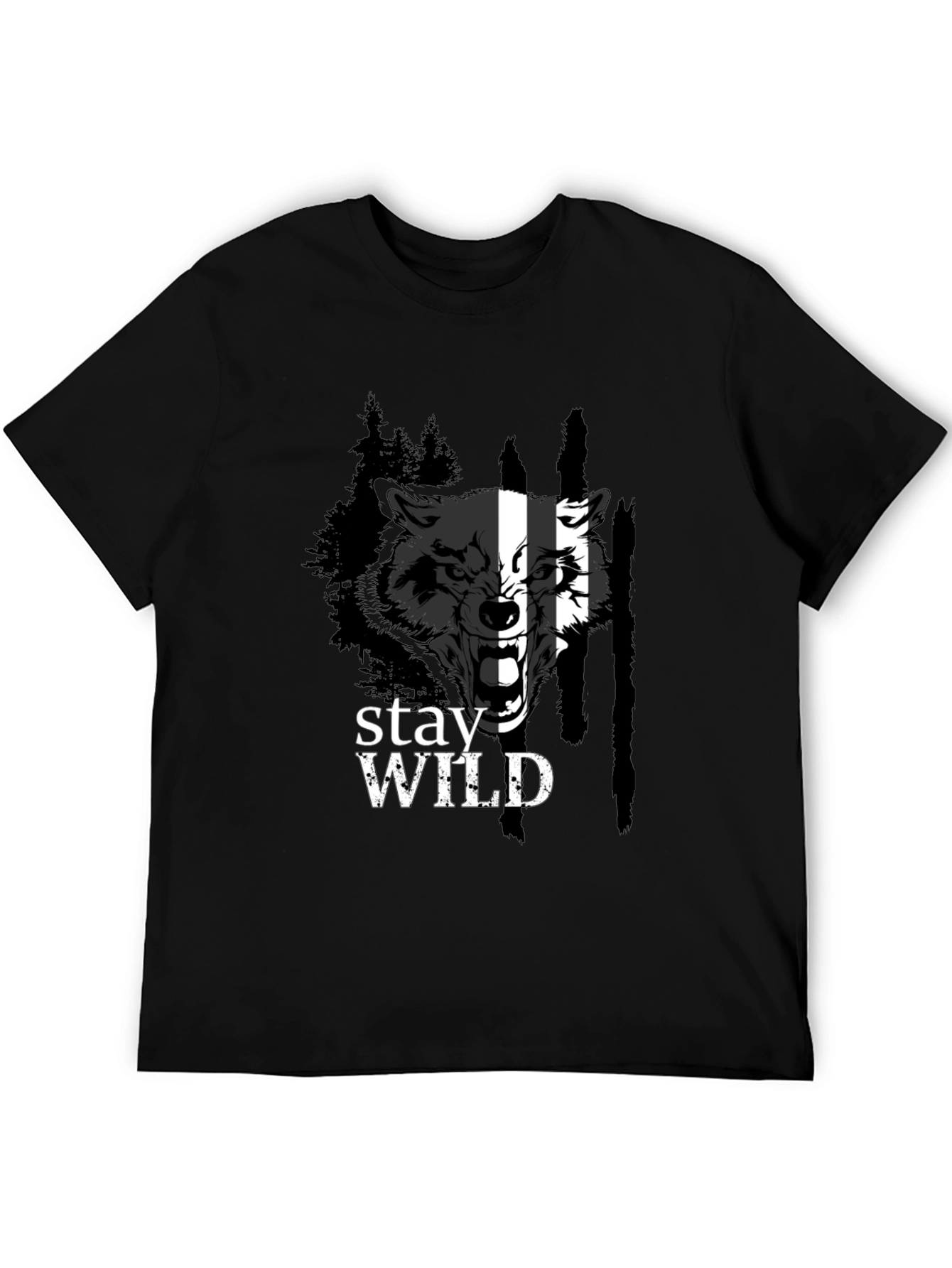 Stay Wild Wolf Graphic Tee