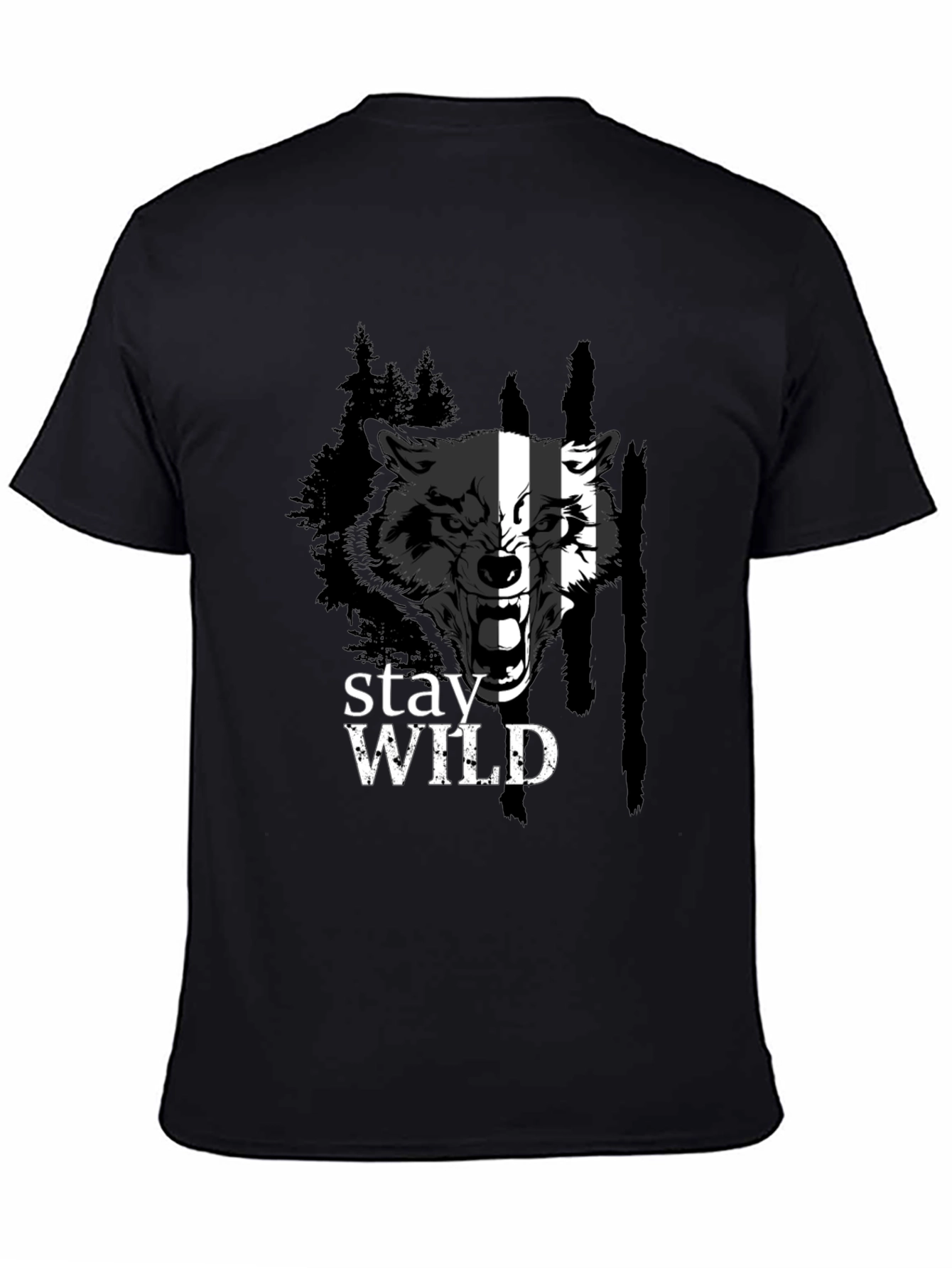 Stay Wild Wolf Graphic Tee