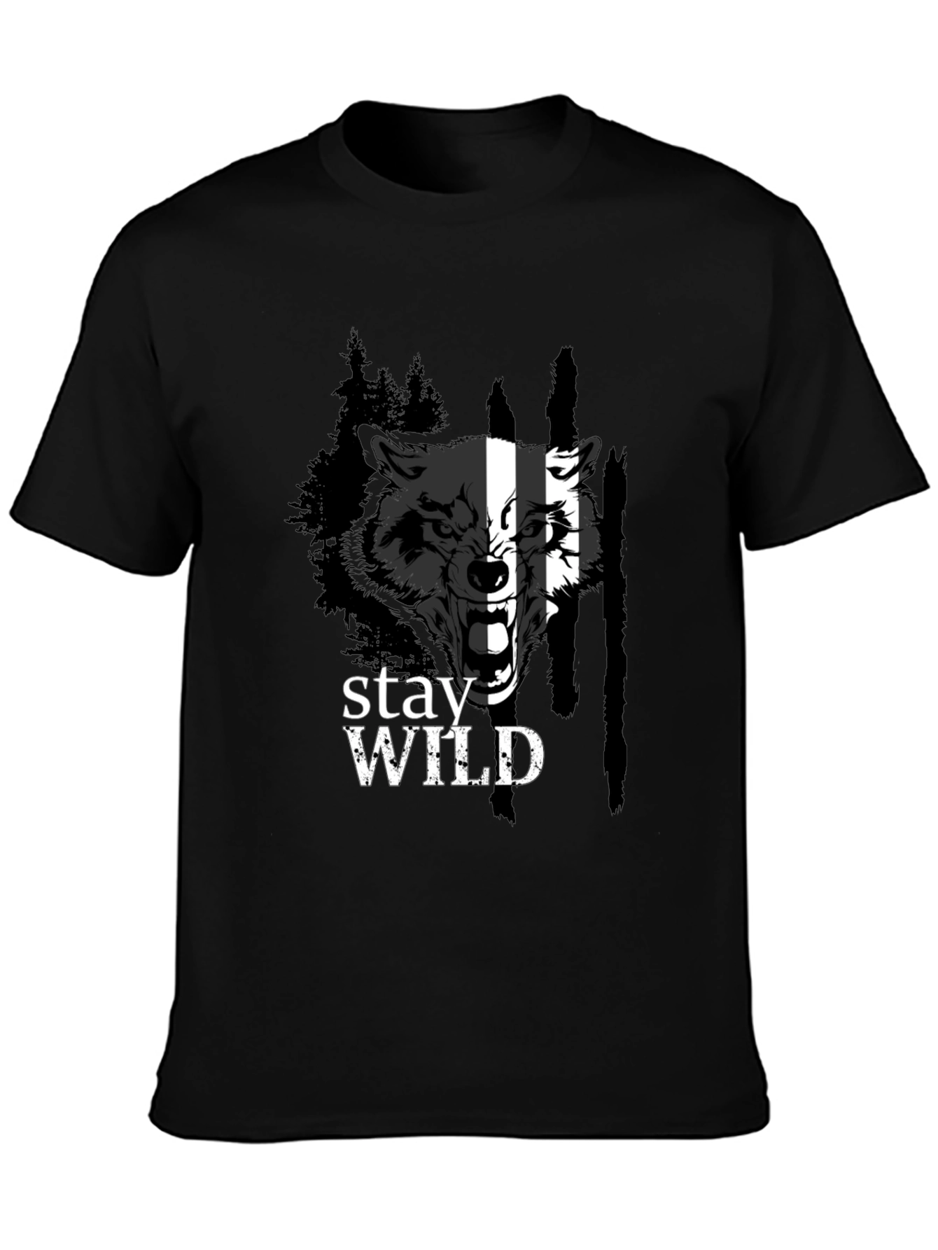 Stay Wild Wolf Graphic Tee