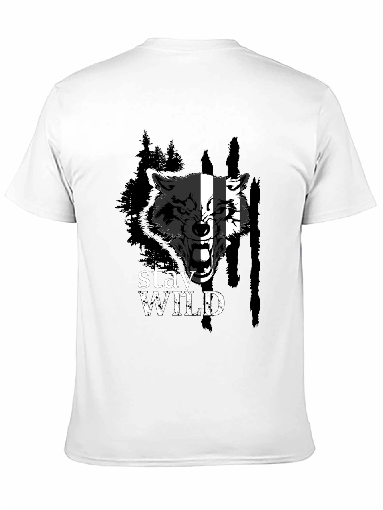 Stay Wild Wolf Graphic Tee