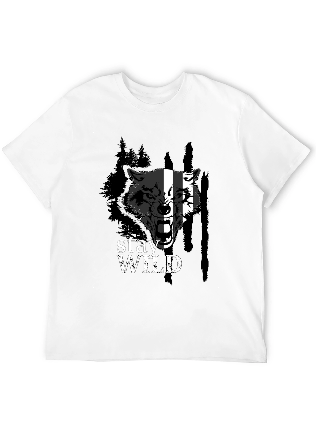 Stay Wild Wolf Graphic Tee