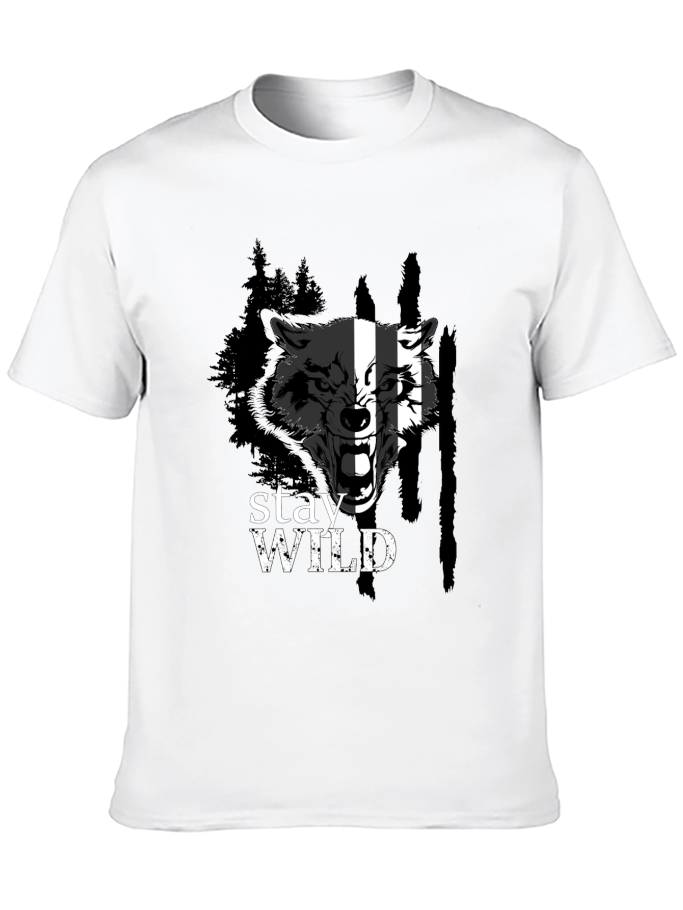 Stay Wild Wolf Graphic Tee