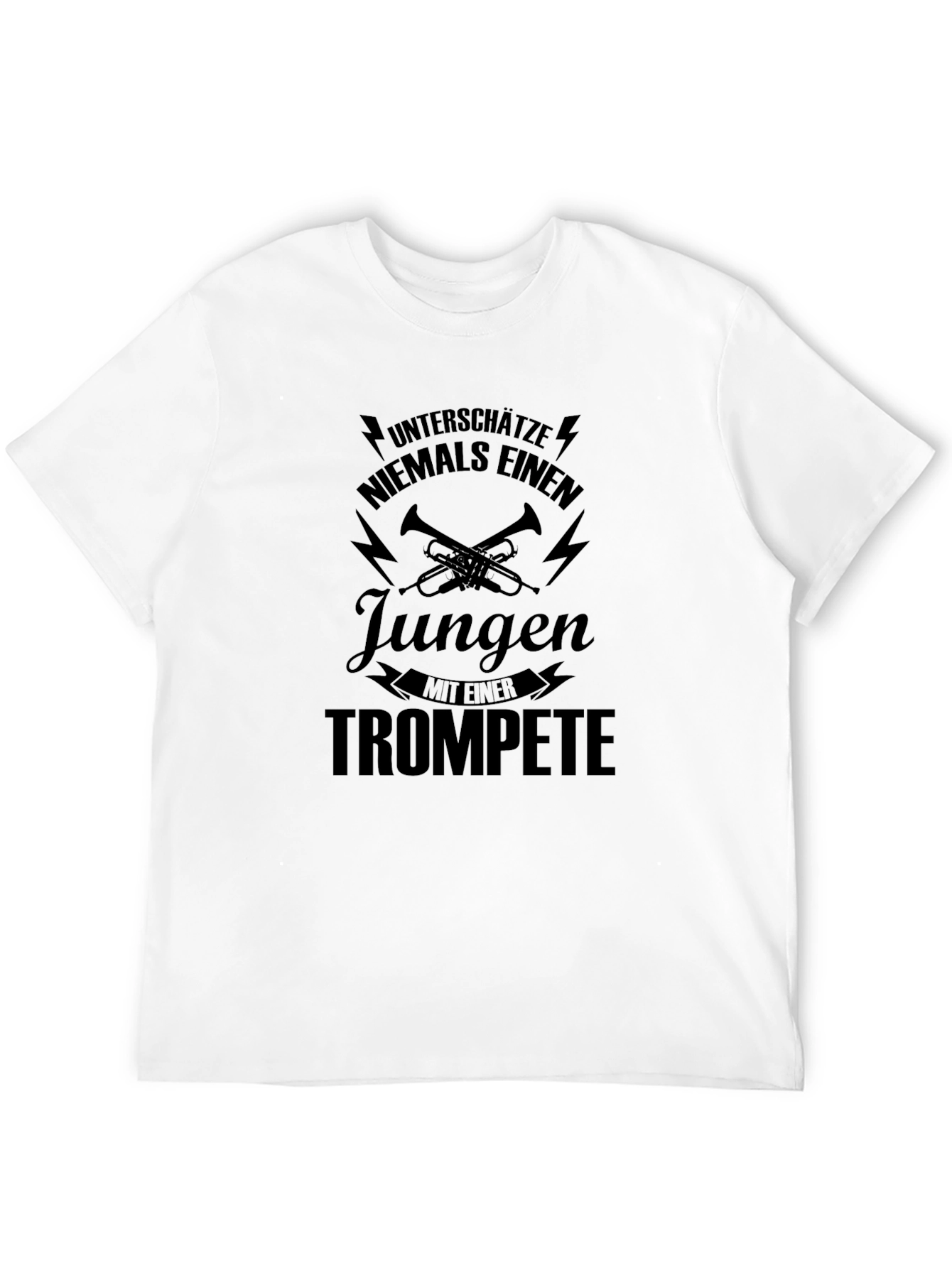 Black Trumpet Player T-Shirt