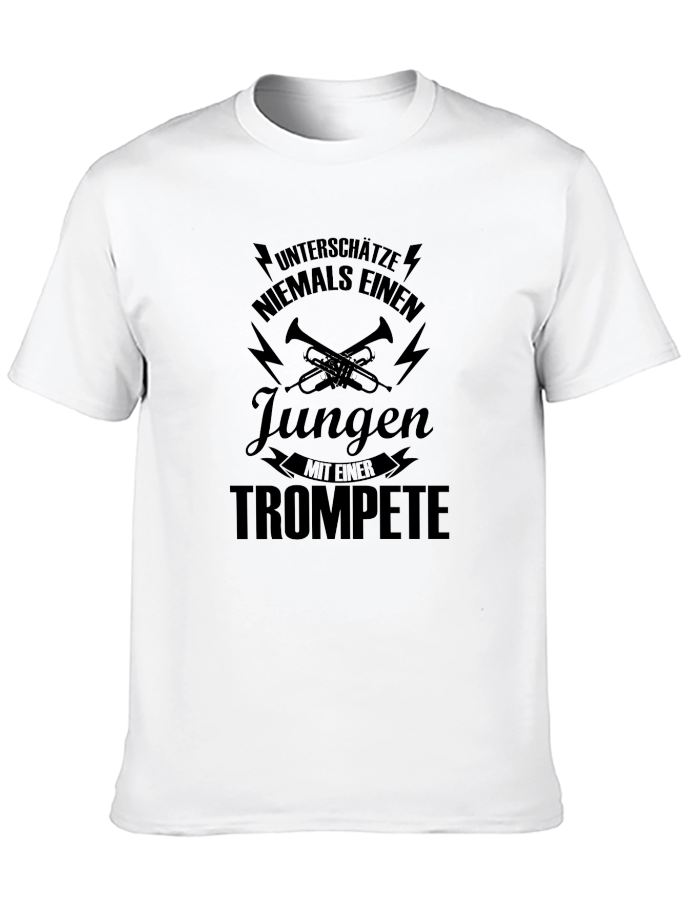 Black Trumpet Player T-Shirt