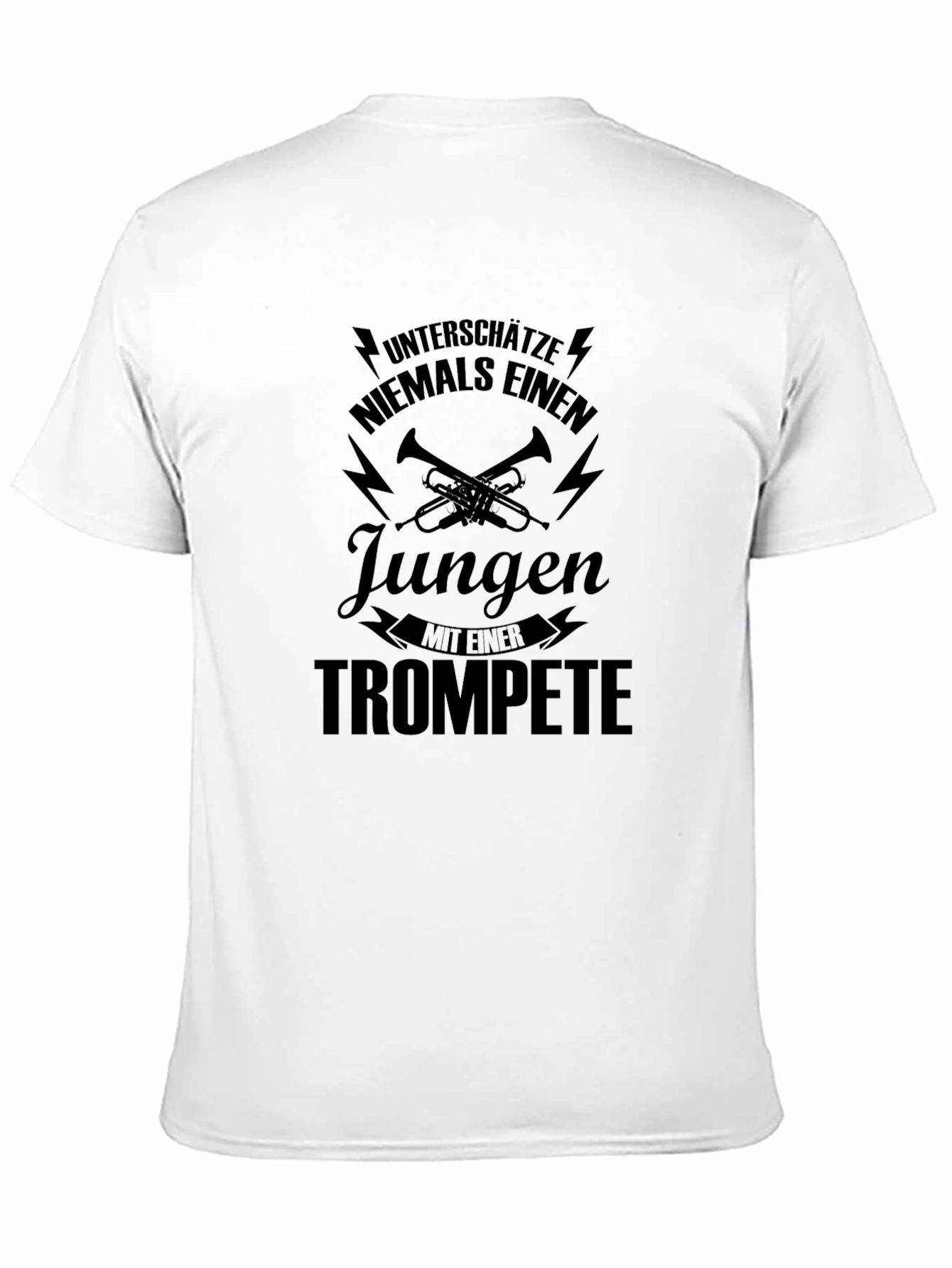 Black Trumpet Player T-Shirt