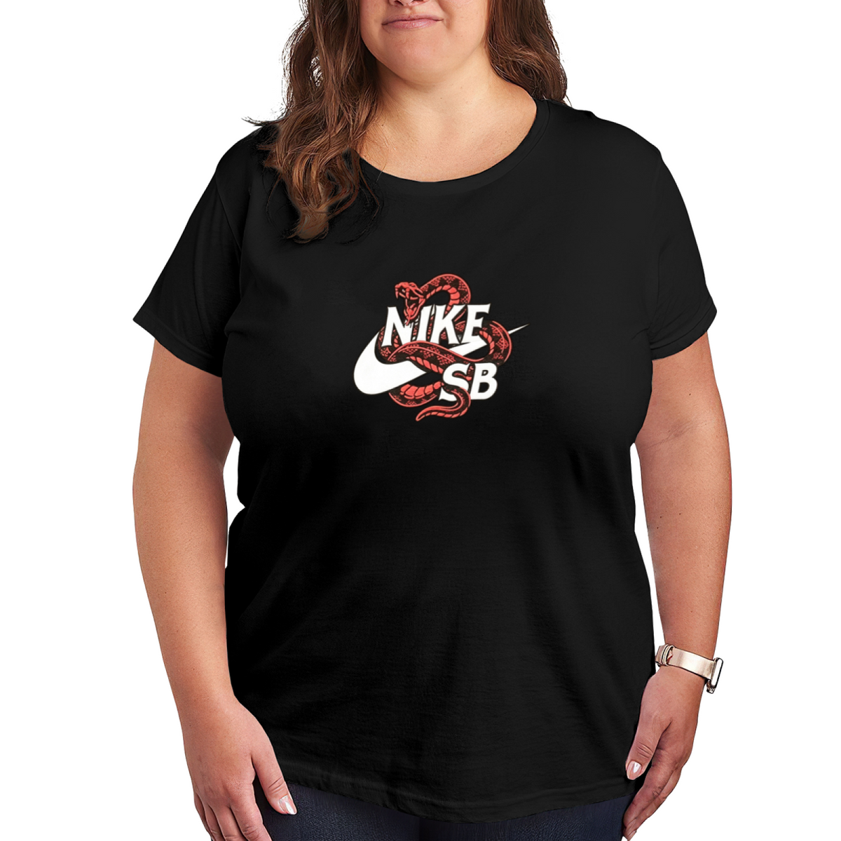 Snake Nike SB Street?Skate Culture Plus?Size Women Graphic Tee