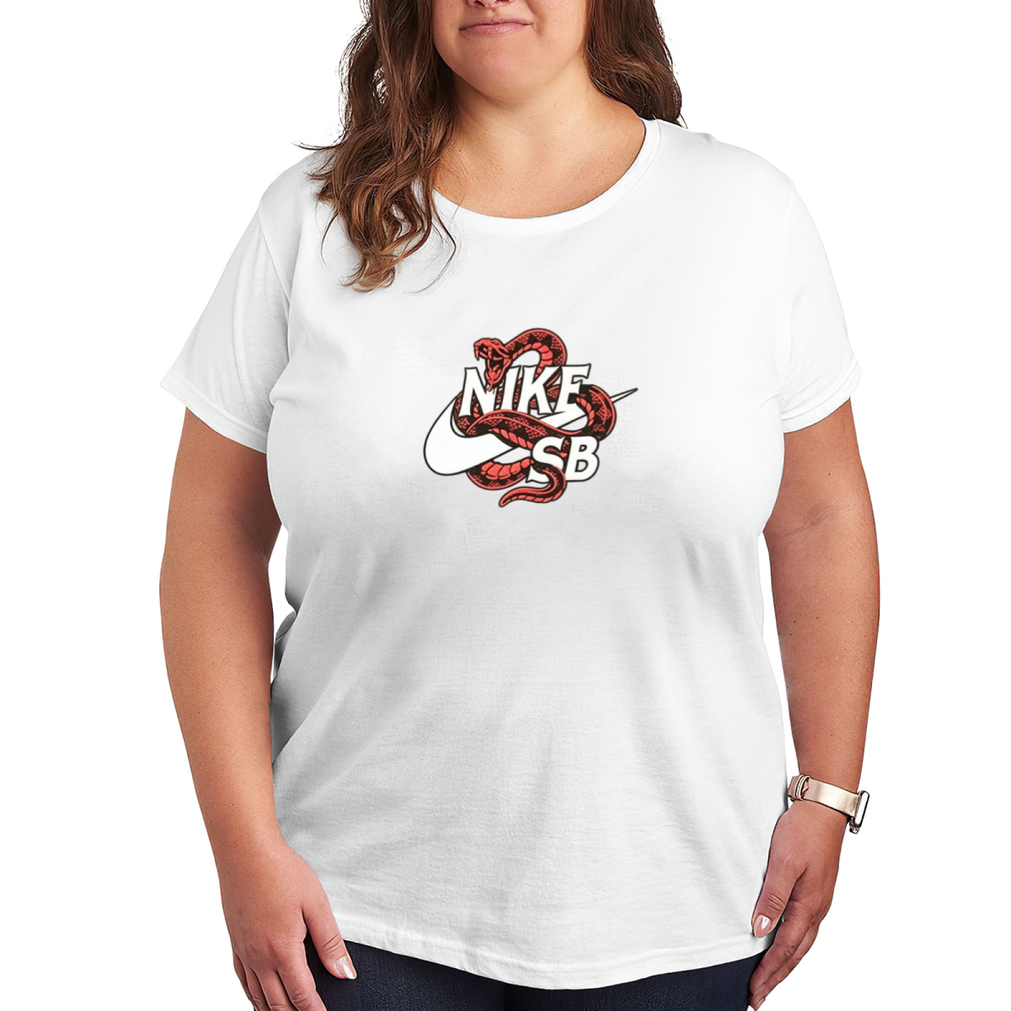 Snake Nike SB Street?Skate Culture Plus?Size Women Graphic Tee