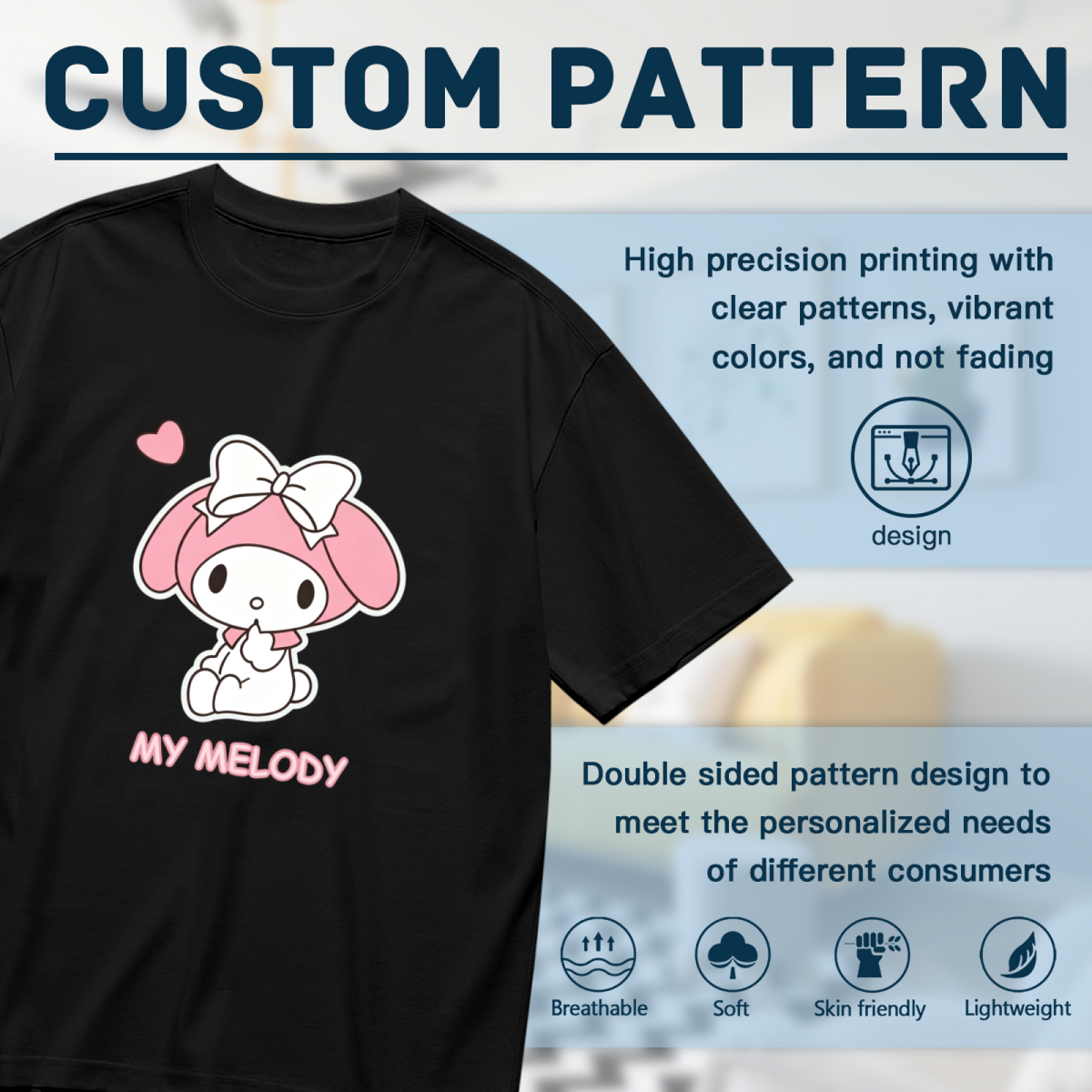 Elegant Minimal Pattern Plus Size Women Basic Casual T-Shirt