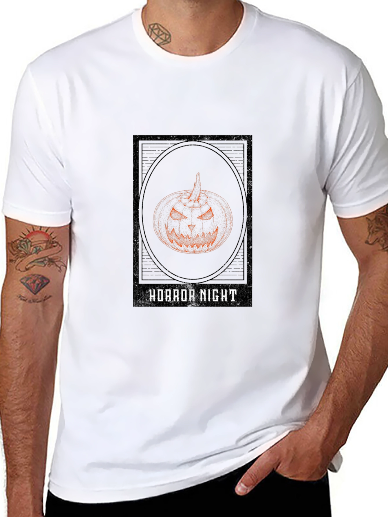 Horror Night Pumpkin Graphic Tee
