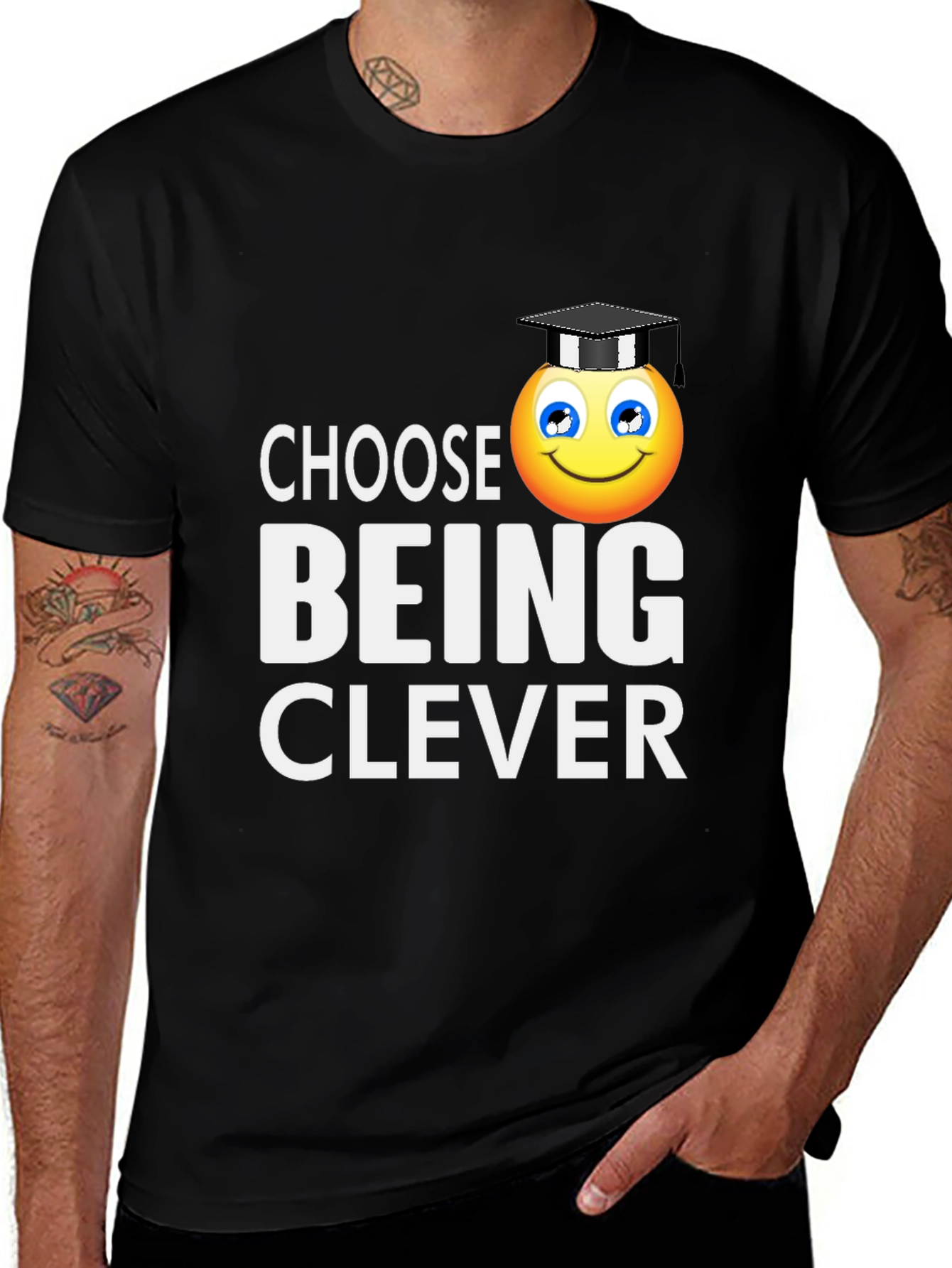 Choose Being Clever T-Shirt - Smart Emoji Tee