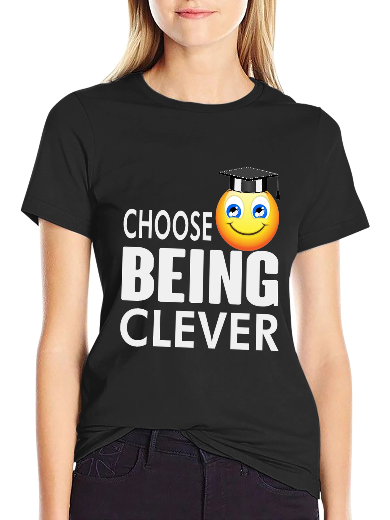 Choose Being Clever T-Shirt - Smart Emoji Tee