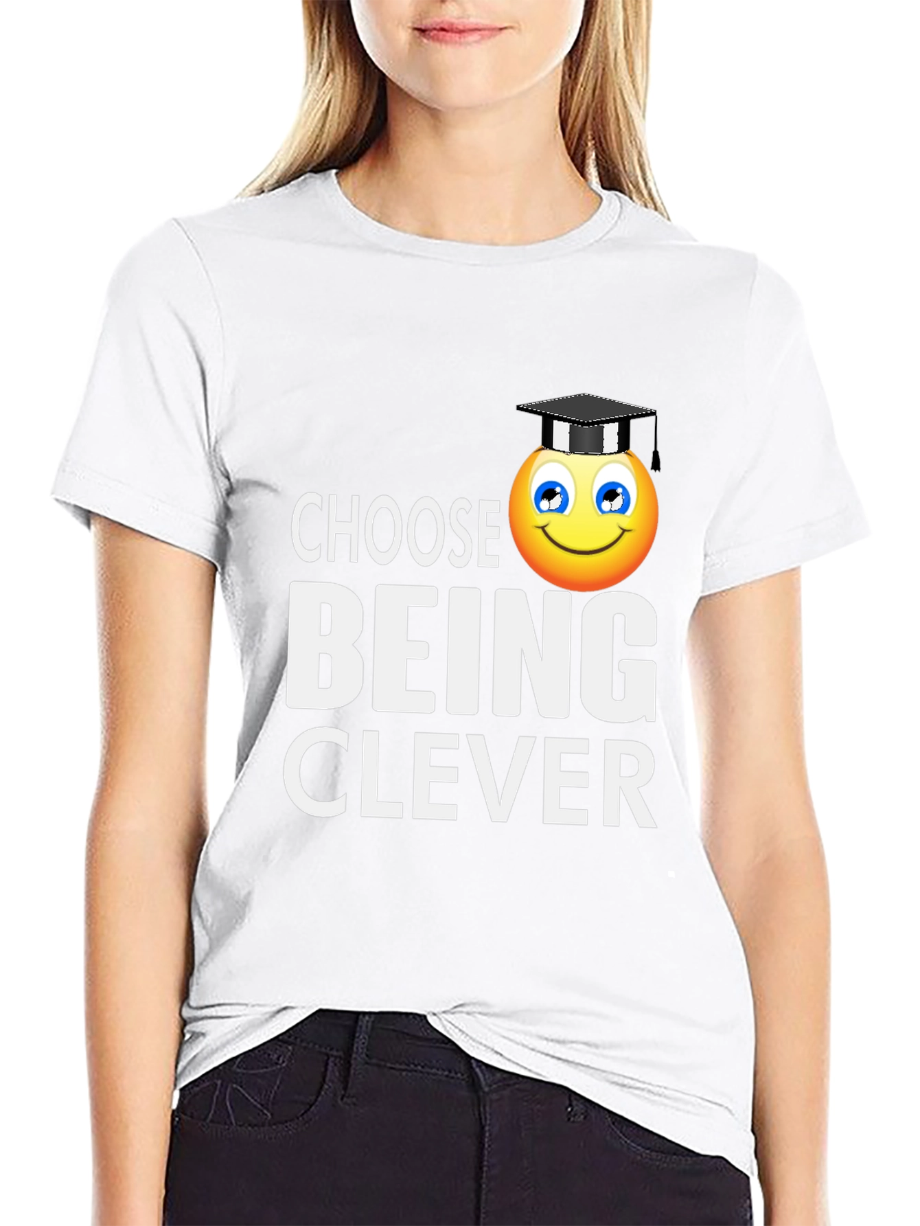 Choose Being Clever T-Shirt - Smart Emoji Tee