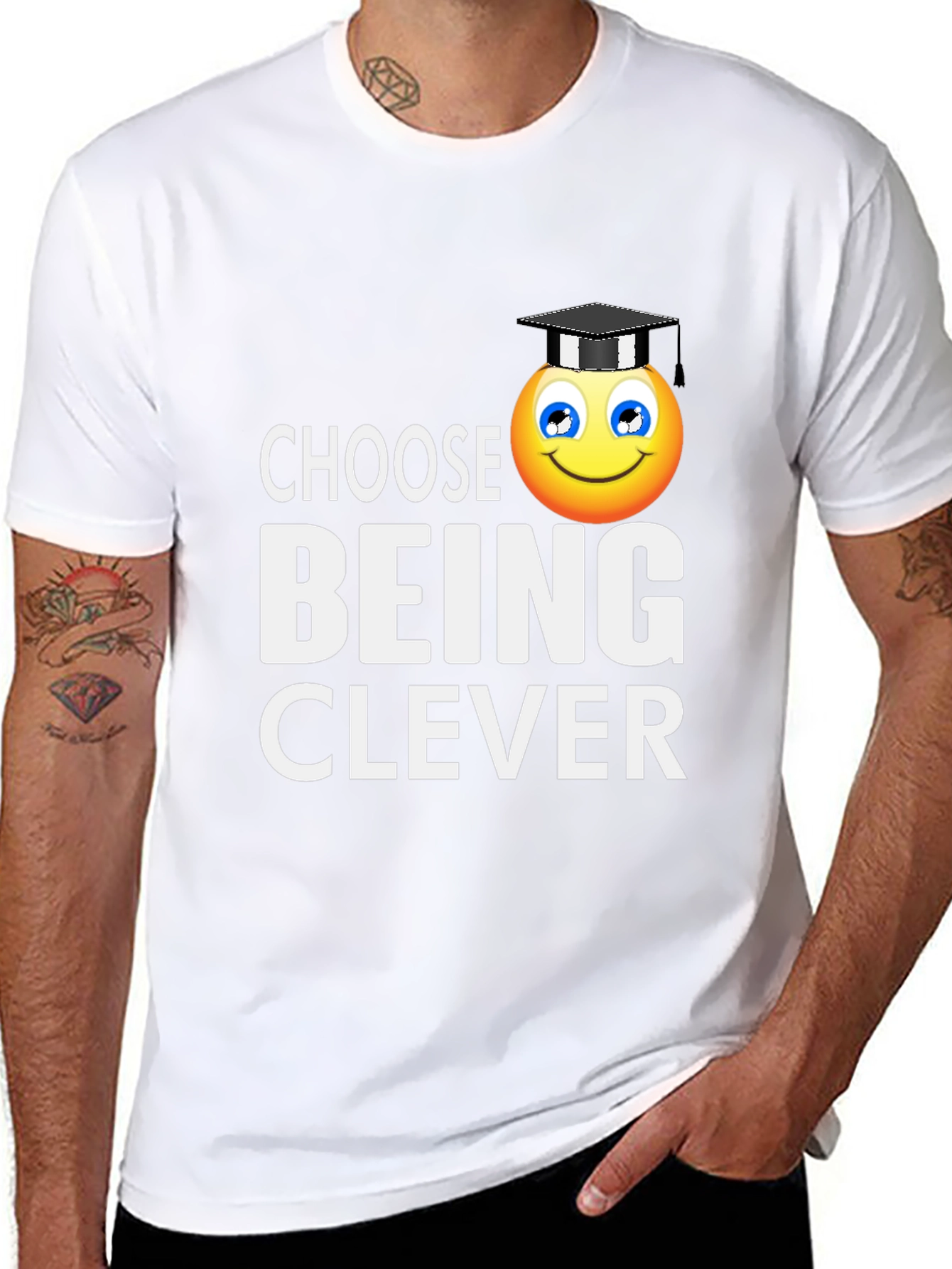 Choose Being Clever T-Shirt - Smart Emoji Tee