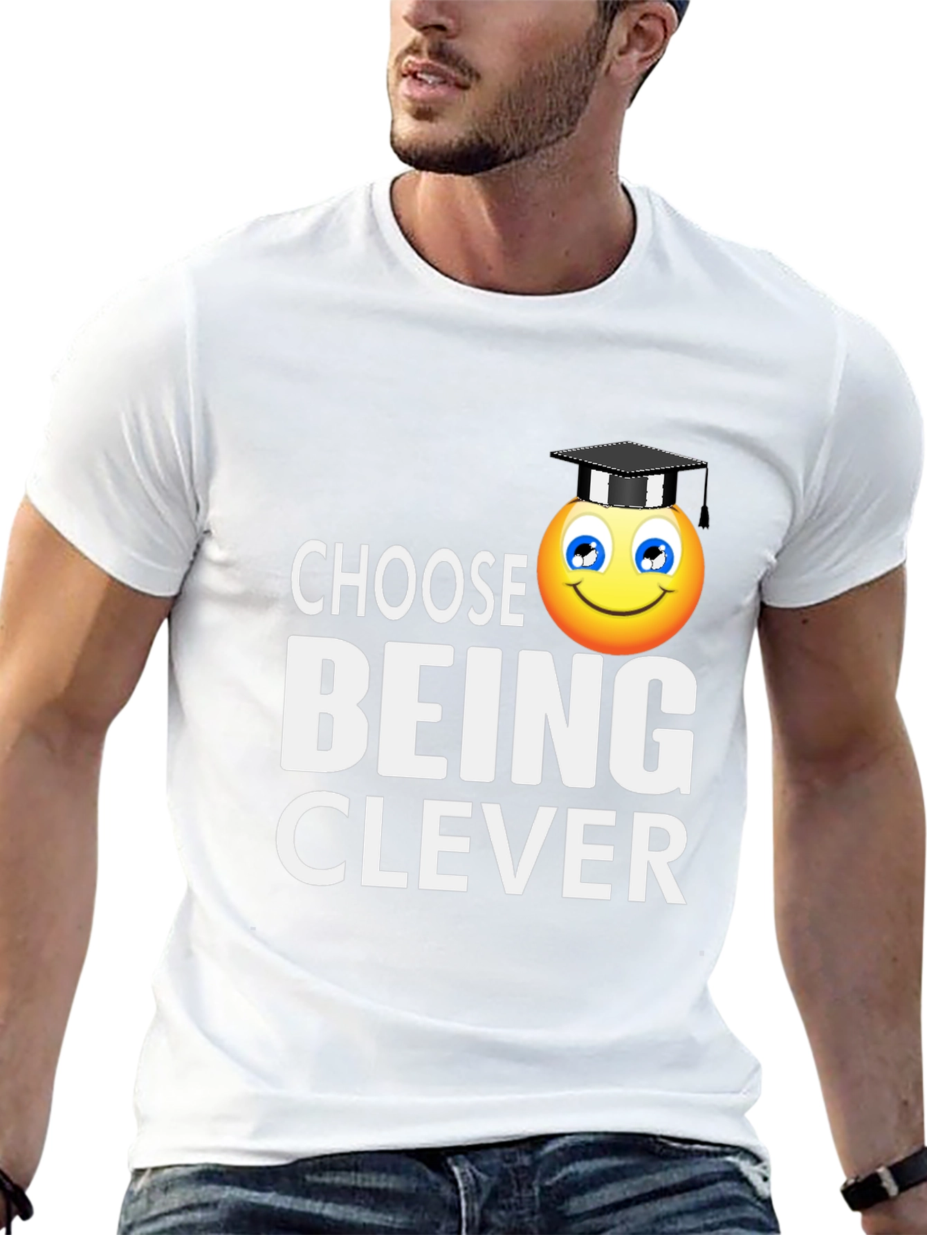 Choose Being Clever T-Shirt - Smart Emoji Tee