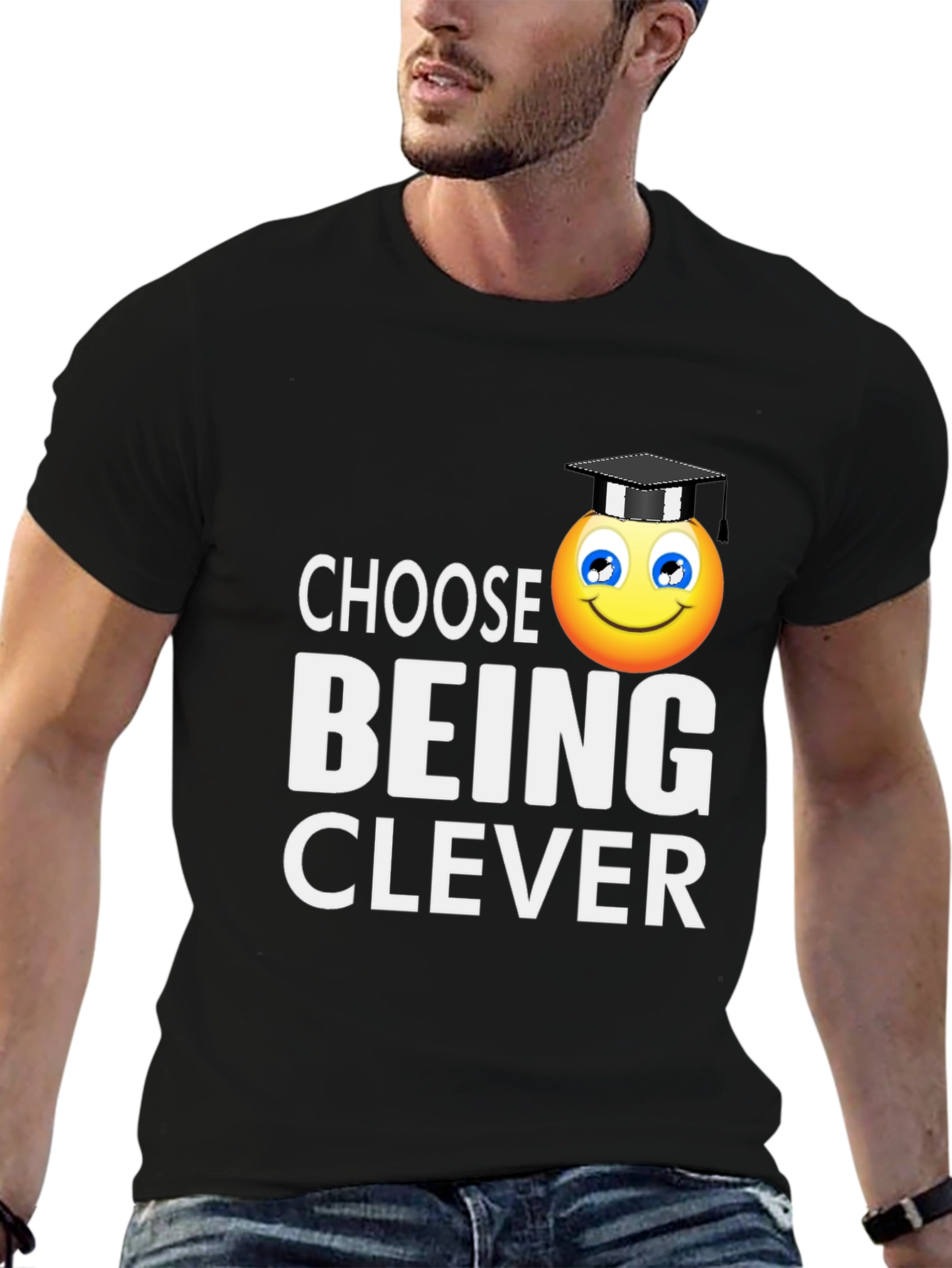 Choose Being Clever T-Shirt - Smart Emoji Tee