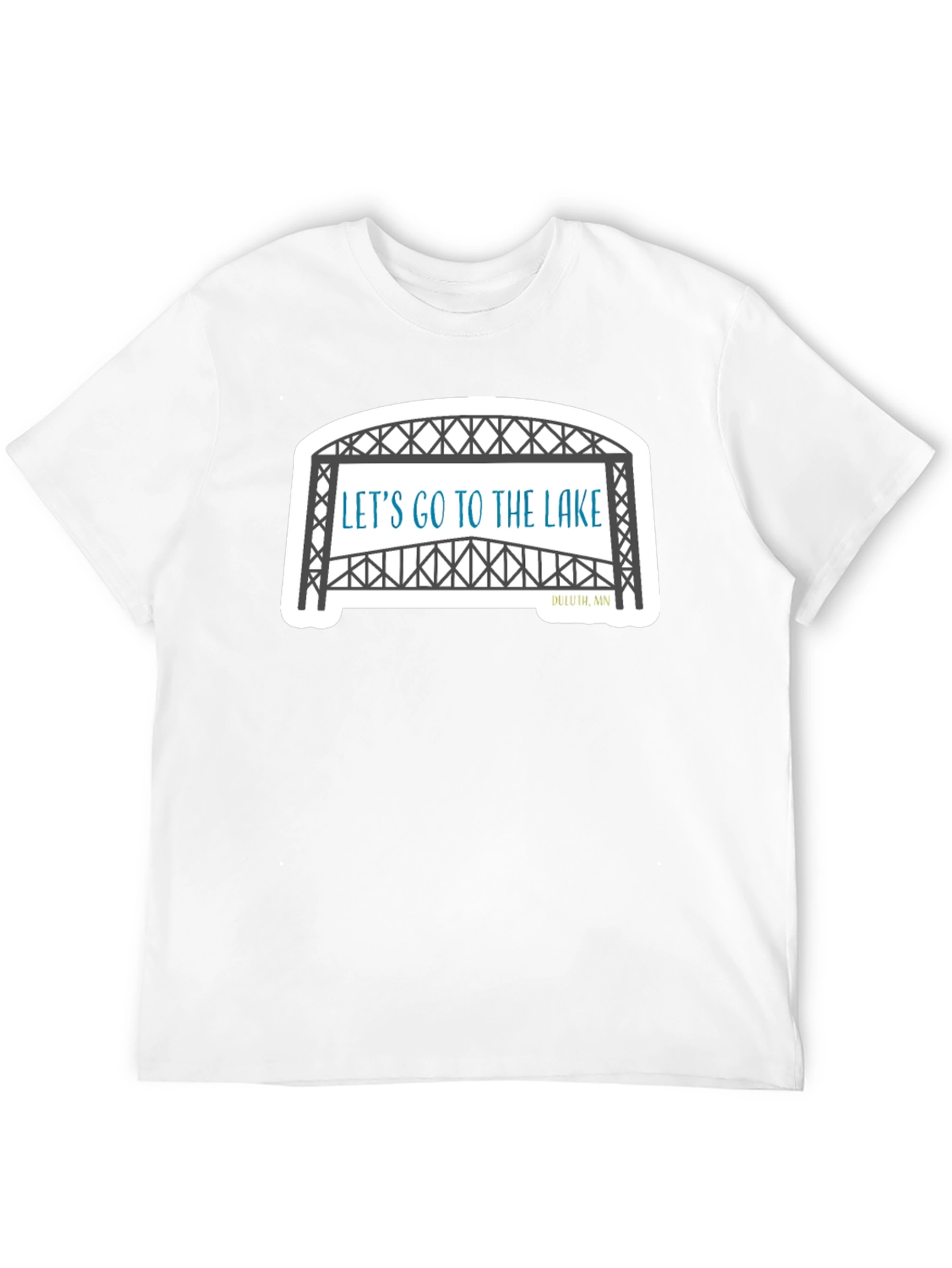 Lets Go To The Lake Black T-Shirt