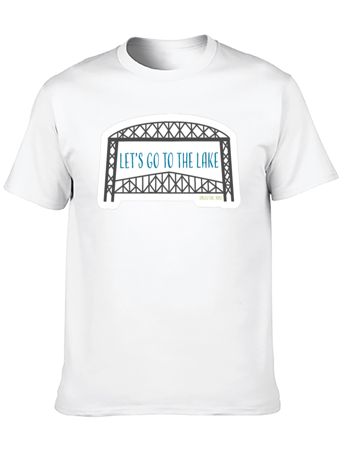 Lets Go To The Lake Black T-Shirt