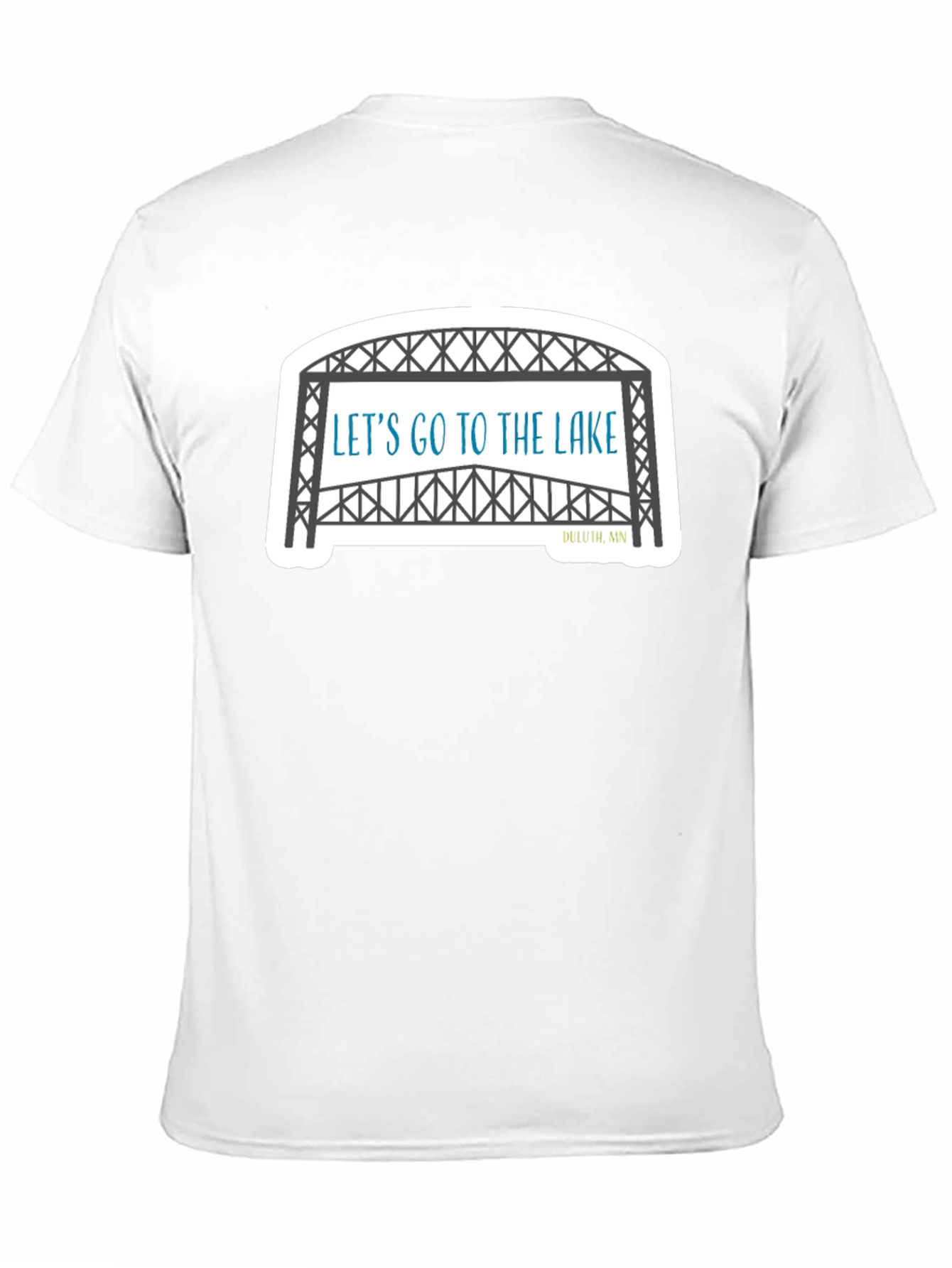Lets Go To The Lake Black T-Shirt