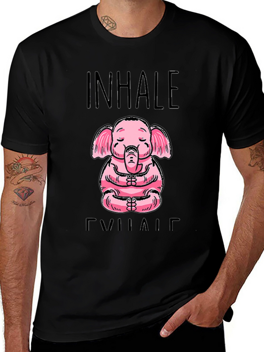 Yoga Elephant T-Shirt - Inhale Exhale