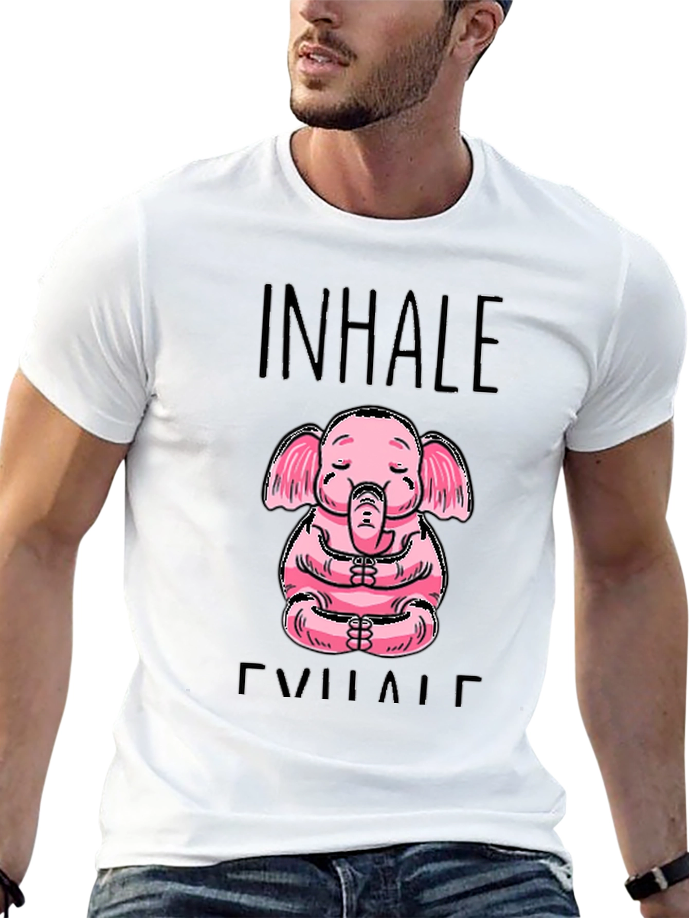 Yoga Elephant T-Shirt - Inhale Exhale