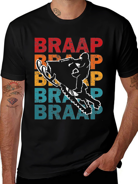 Braap Snowmobile T-Shirt - Vintage Style