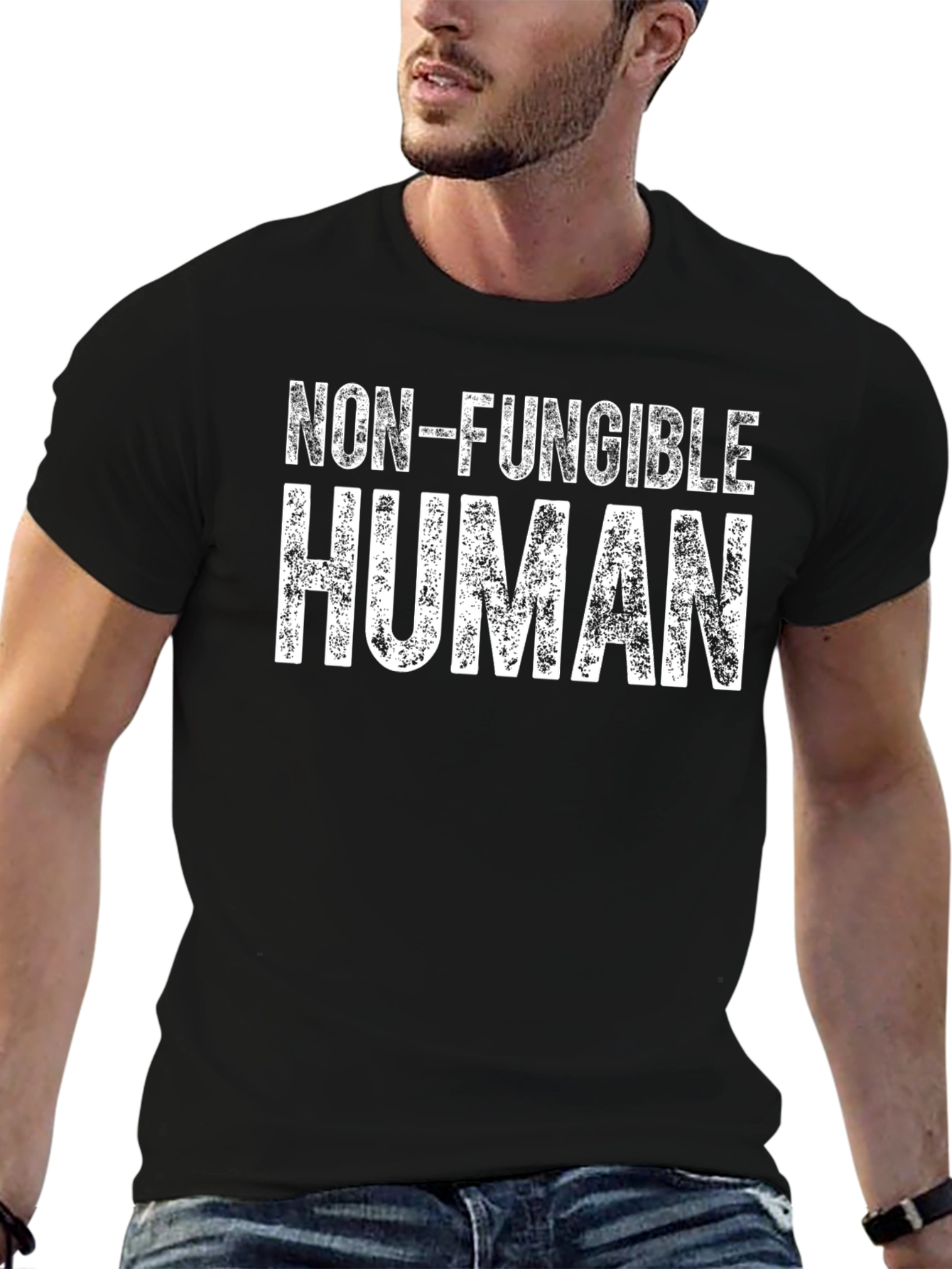 Non-Fungible Human T-Shirt - Black