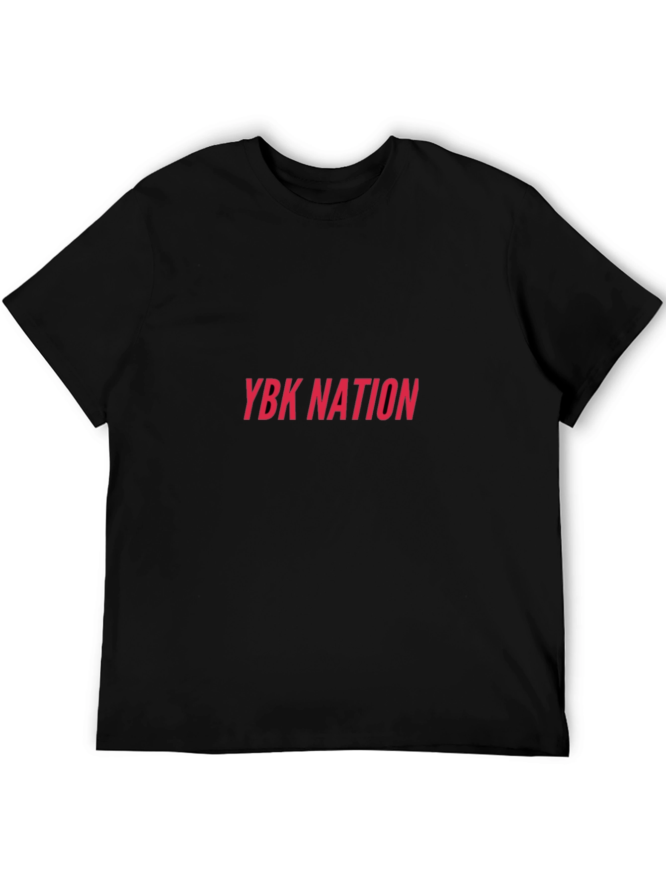 YBK Nation Black Tee - Stylish Graphic Print