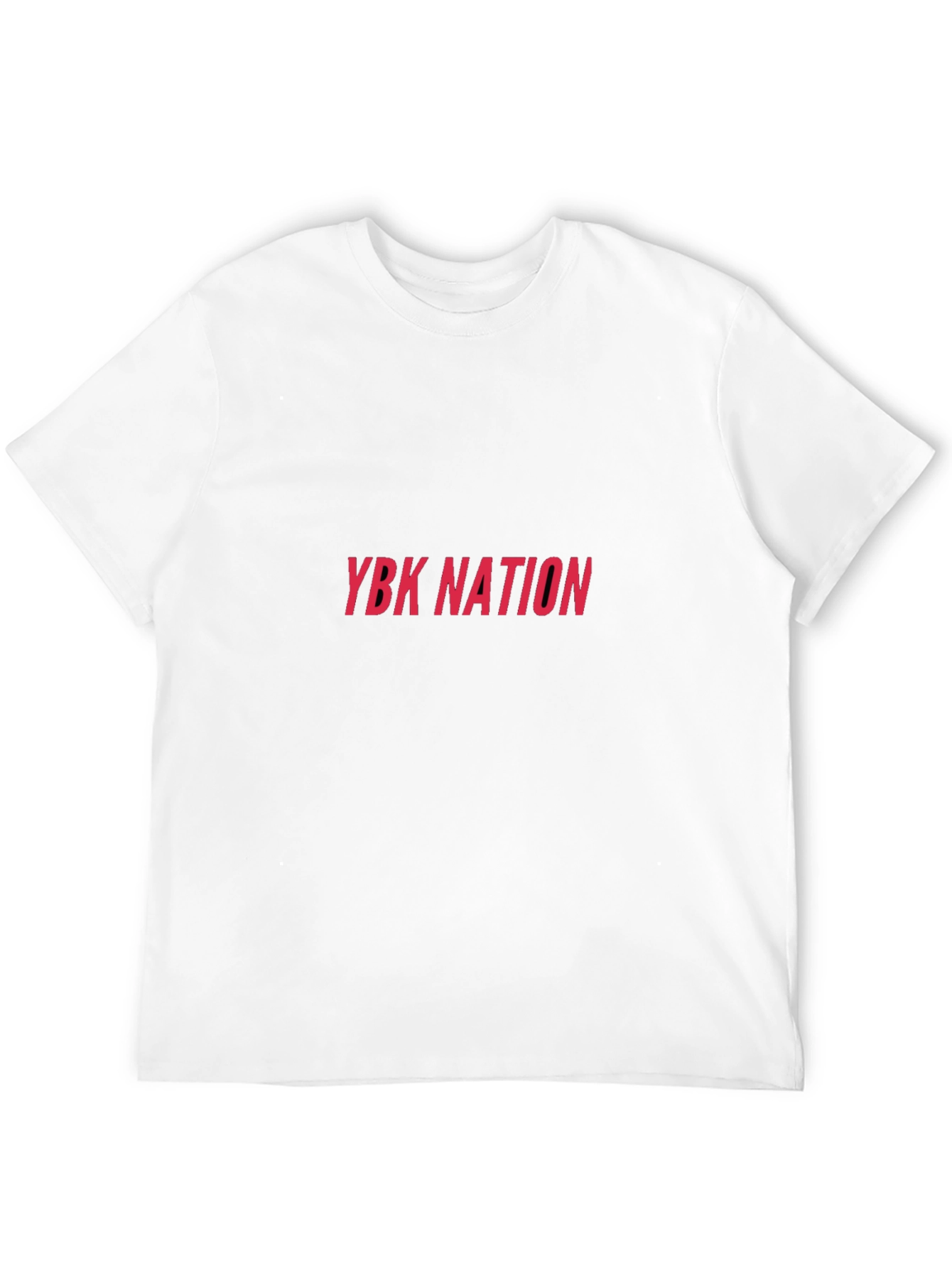 YBK Nation Black Tee - Stylish Graphic Print