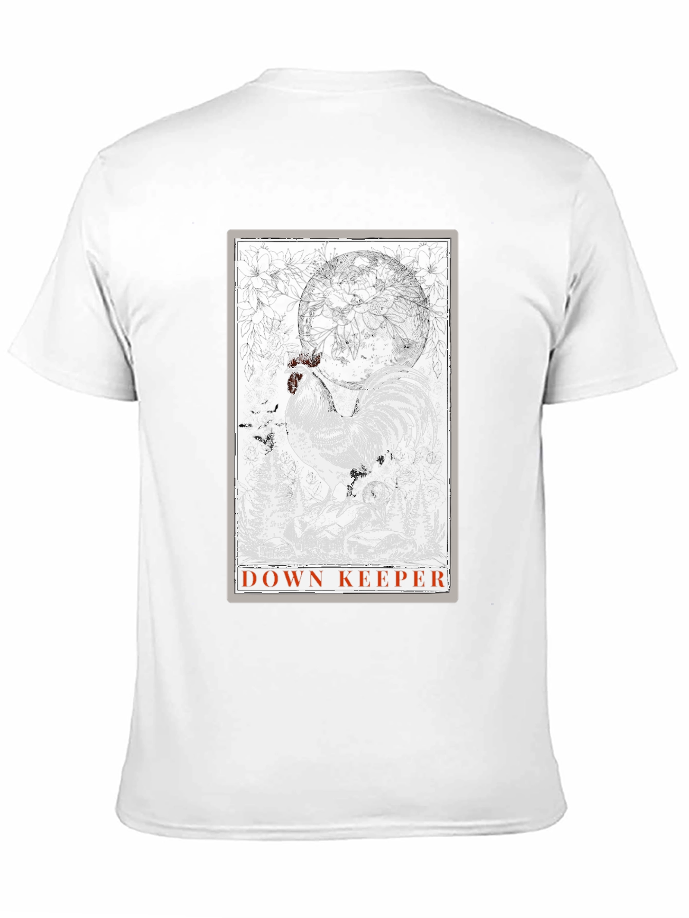 Down Keeper Rooster Graphic Tee - Black