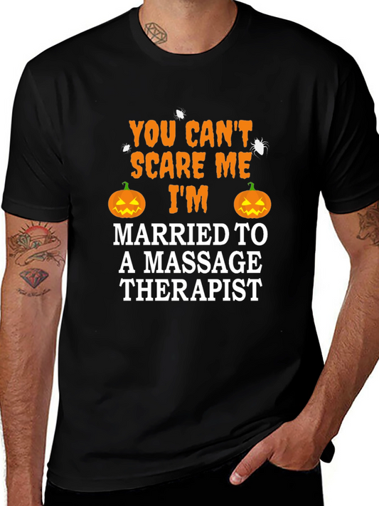Halloween Married to Massage Therapist Mens T-Shirt