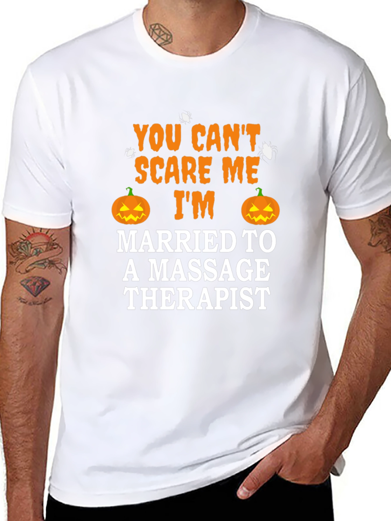 Halloween Married to Massage Therapist Mens T-Shirt