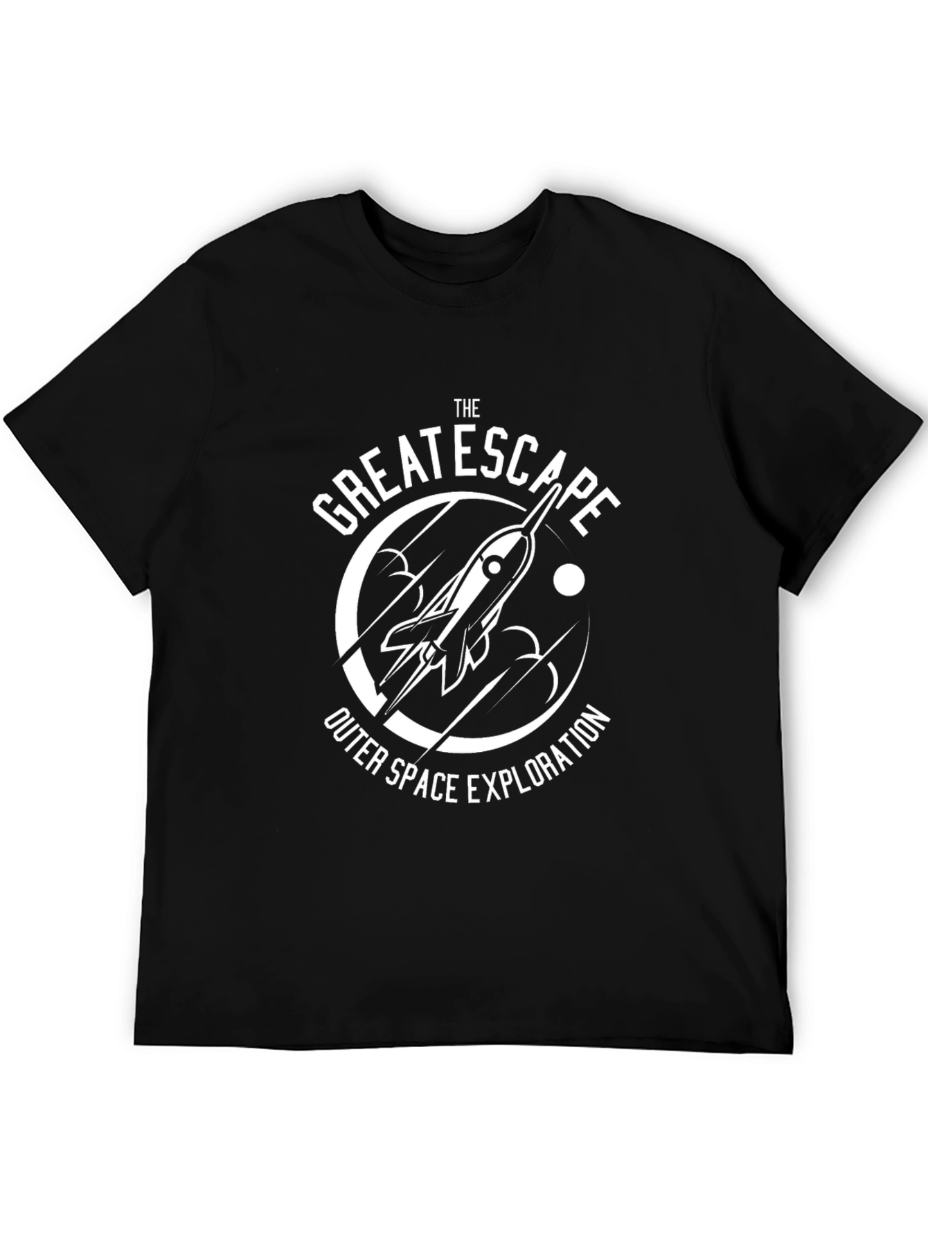 The Great Escape Outer Space Exploration Black T-Shirt