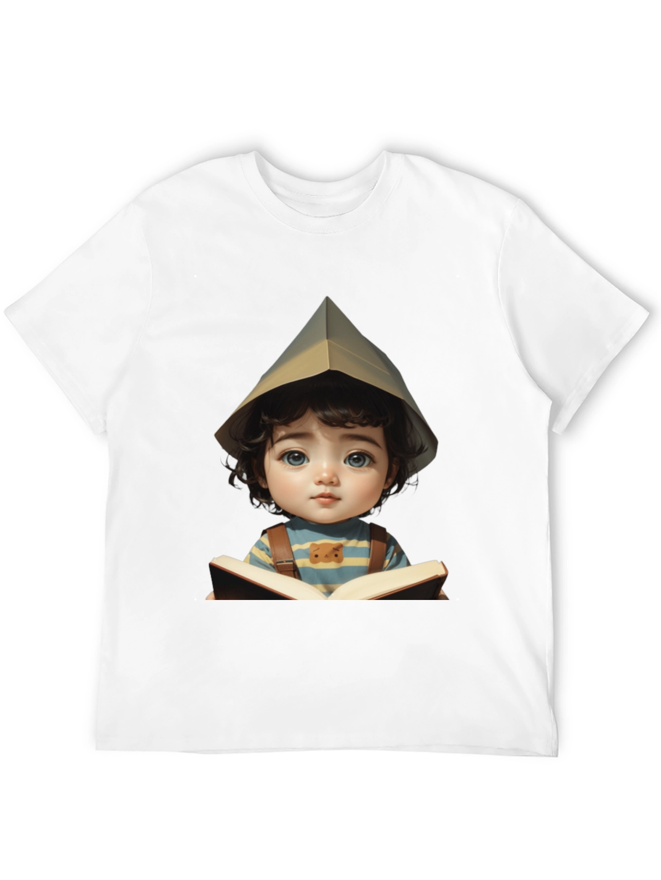 Charming Kid Reading Book Graphic Tee