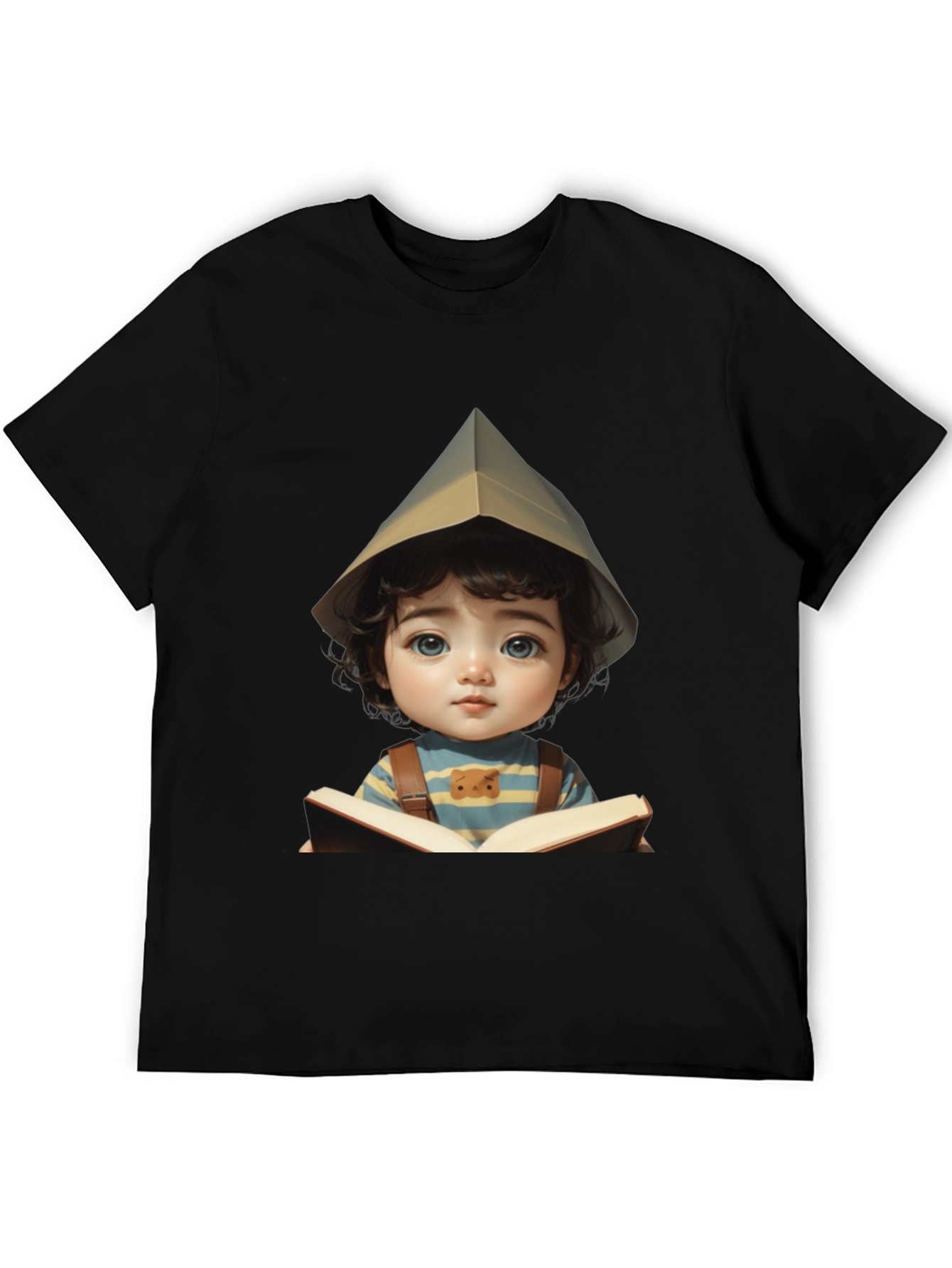 Charming Kid Reading Book Graphic Tee