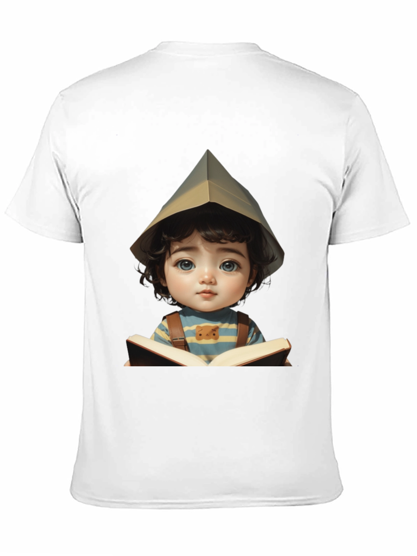 Charming Kid Reading Book Graphic Tee