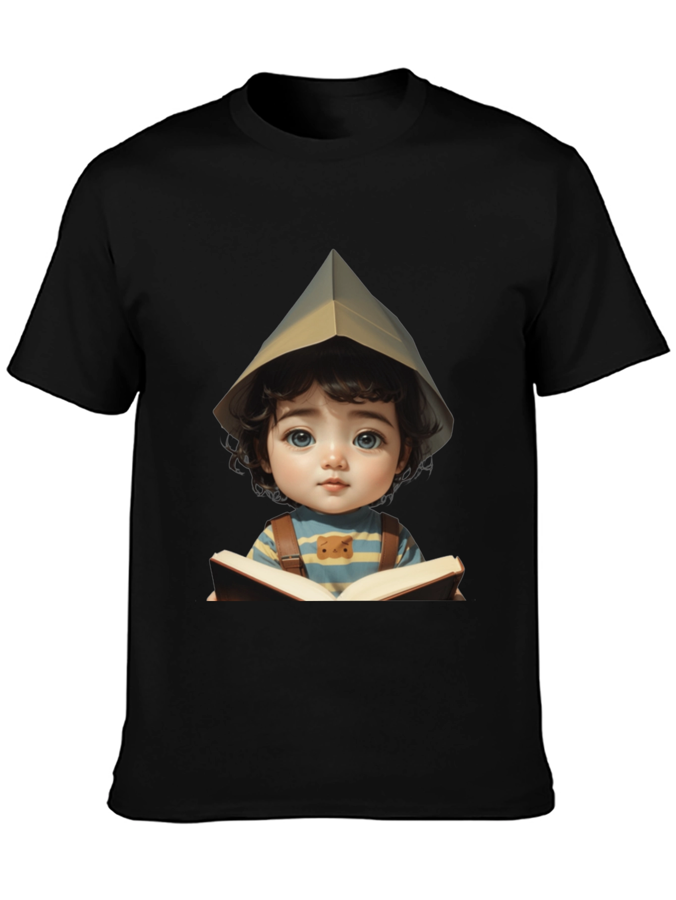 Charming Kid Reading Book Graphic Tee