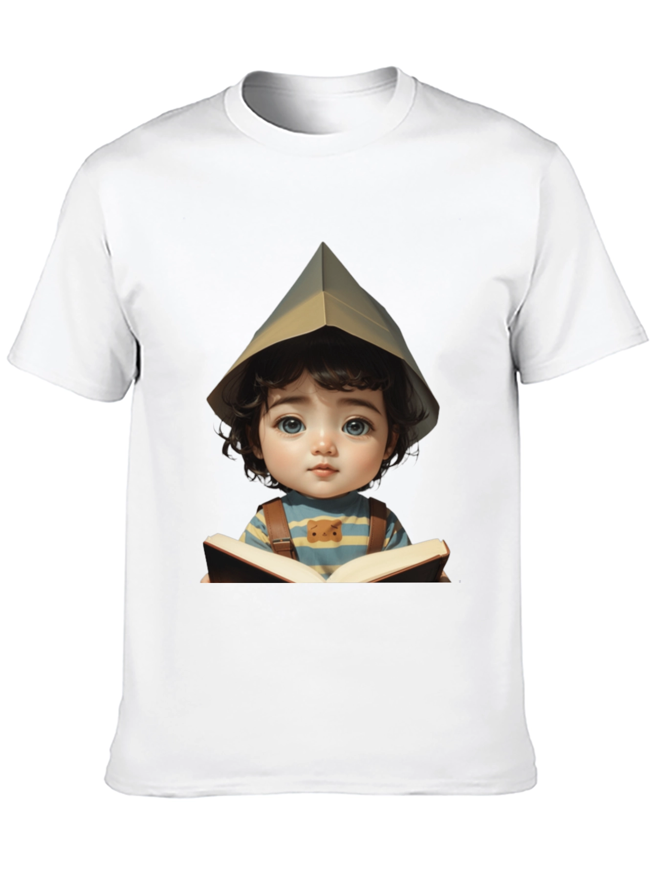 Charming Kid Reading Book Graphic Tee