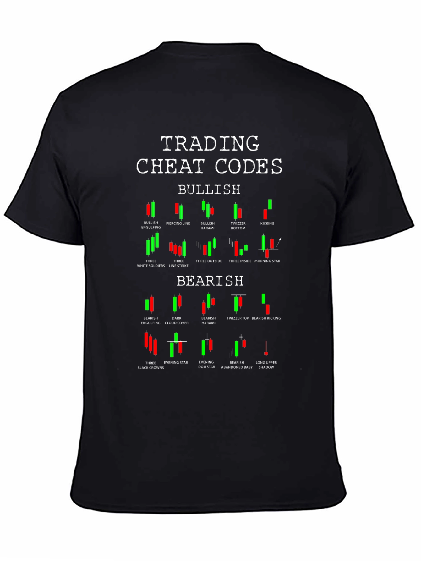 Trading Cheat Codes Black Graphic T-Shirt
