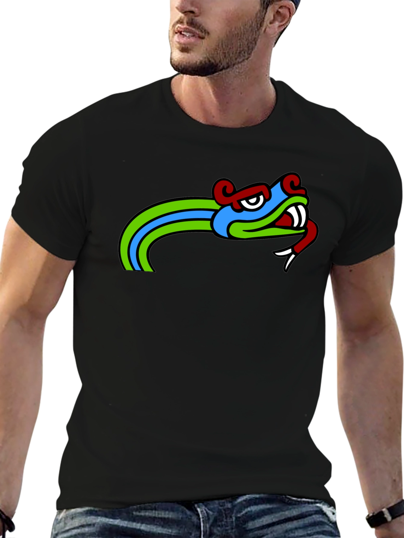 Quetzalcoatl Tee - Aztec Serpent God Graphic T-Shirt