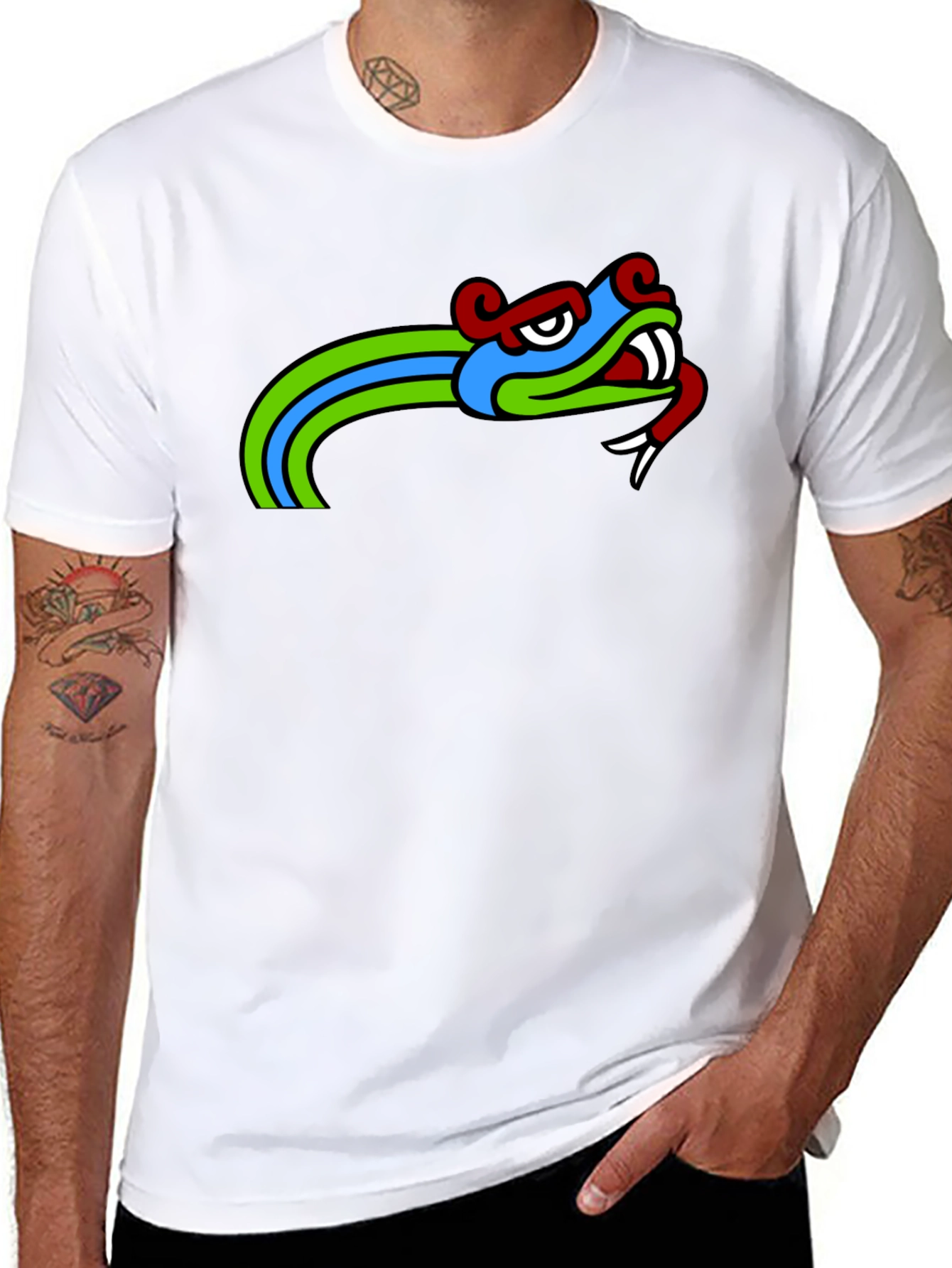 Quetzalcoatl Tee - Aztec Serpent God Graphic T-Shirt