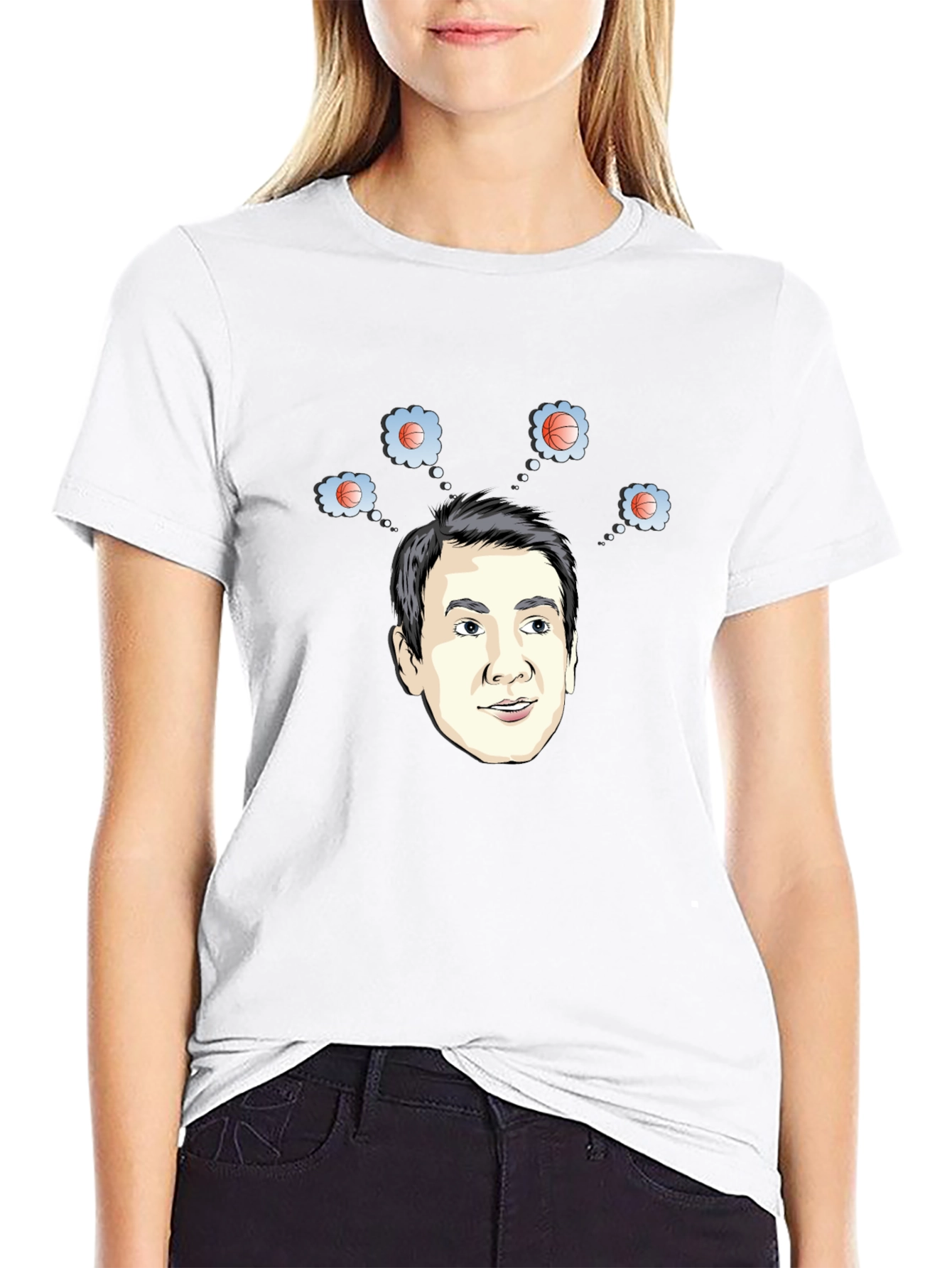 Basketball Dreams T-Shirt - Funny Cartoon Tee