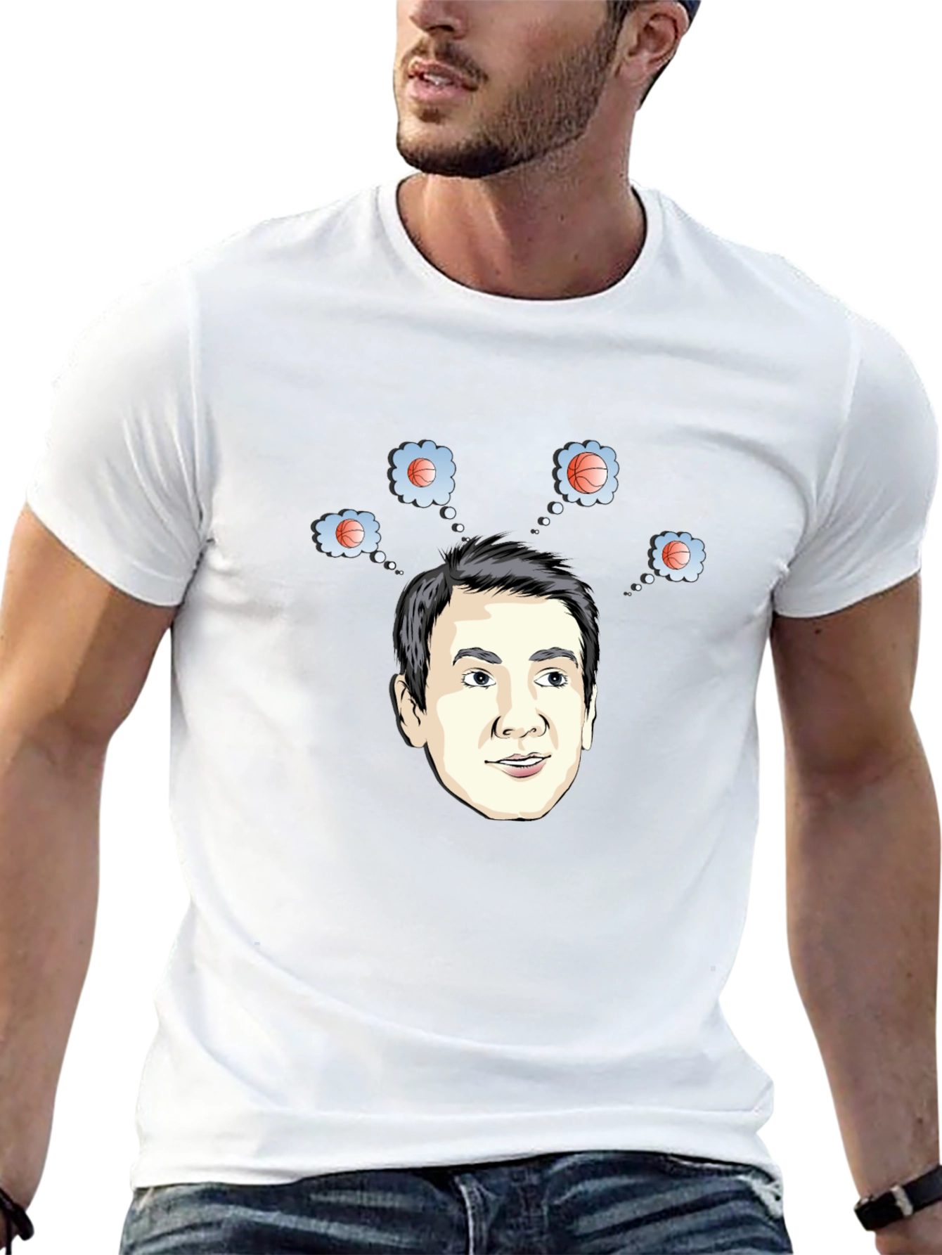 Basketball Dreams T-Shirt - Funny Cartoon Tee