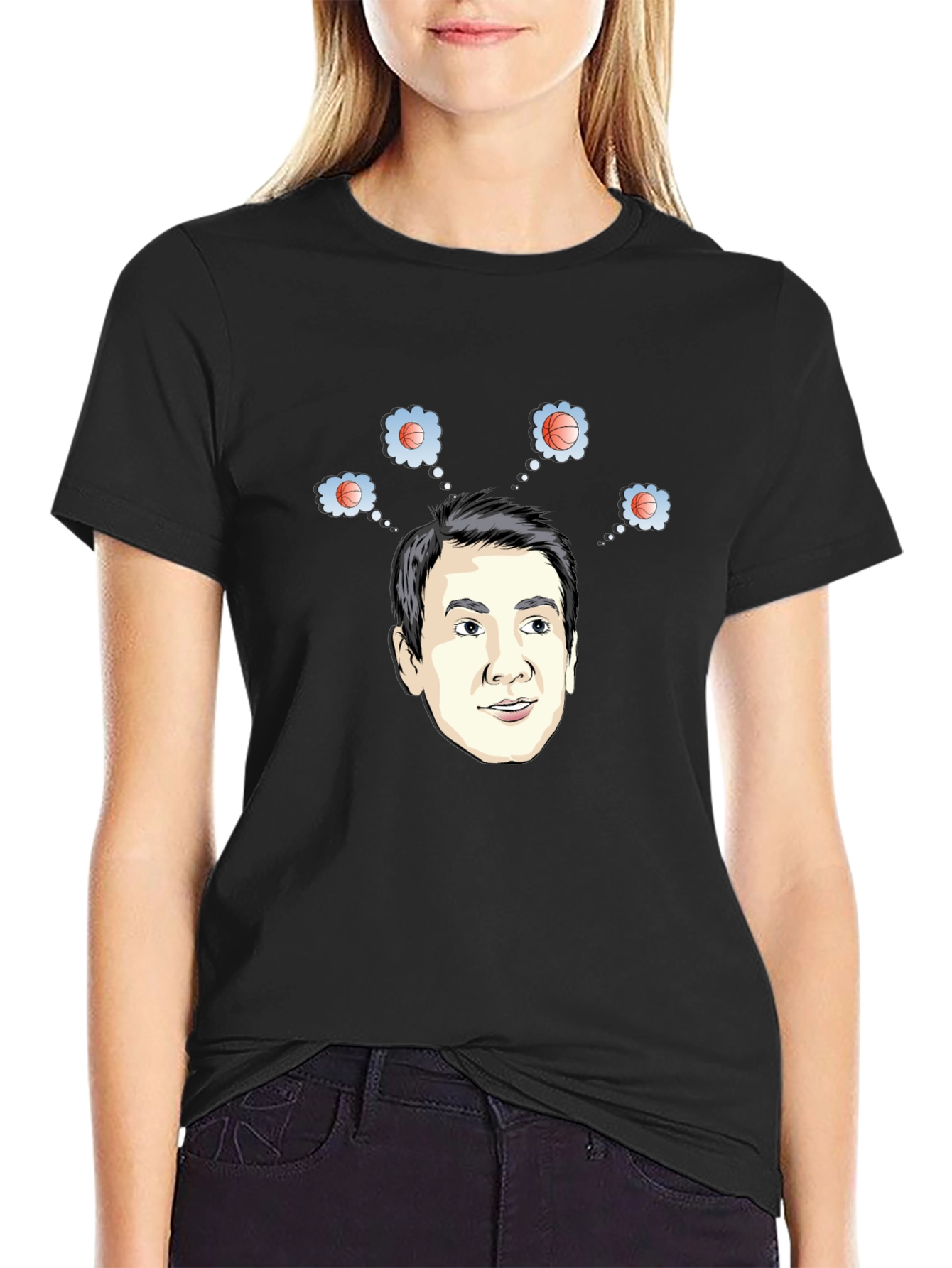 Basketball Dreams T-Shirt - Funny Cartoon Tee