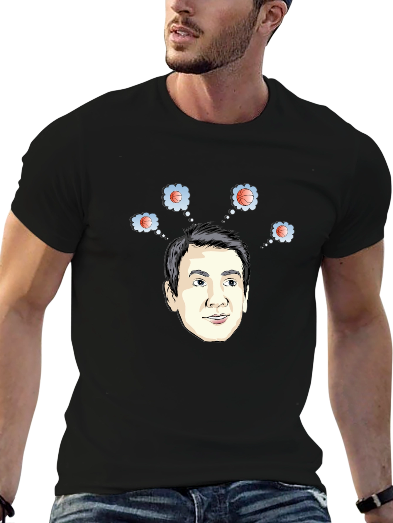 Basketball Dreams T-Shirt - Funny Cartoon Tee