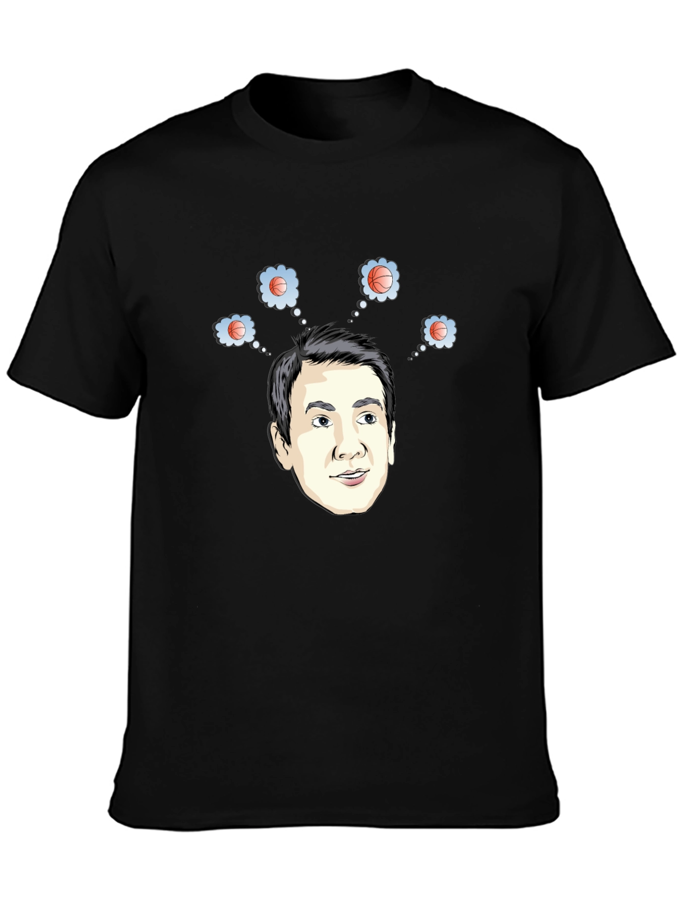 Basketball Dreams T-Shirt - Funny Cartoon Tee