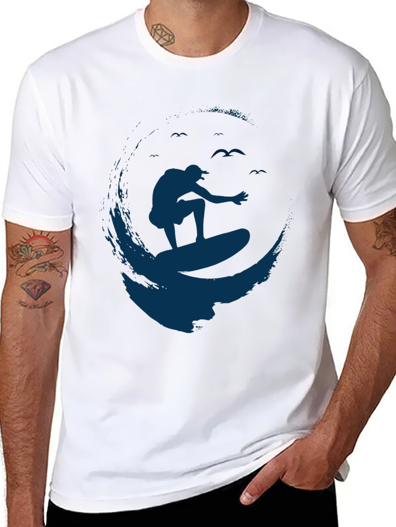 Surfer Graphic Tee - Black